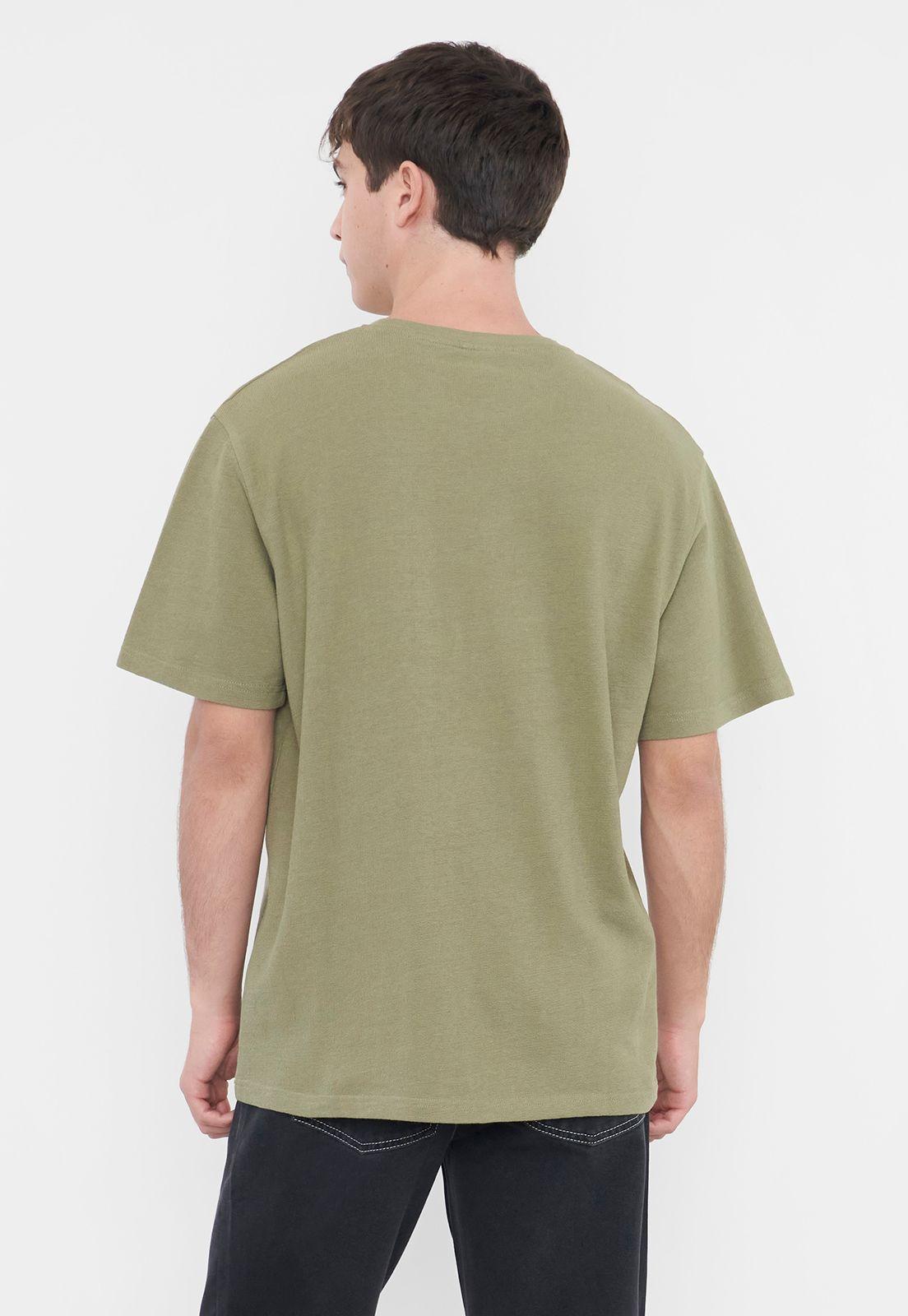 Polera Hombre Tejida Bolsillo Verde Corona-1