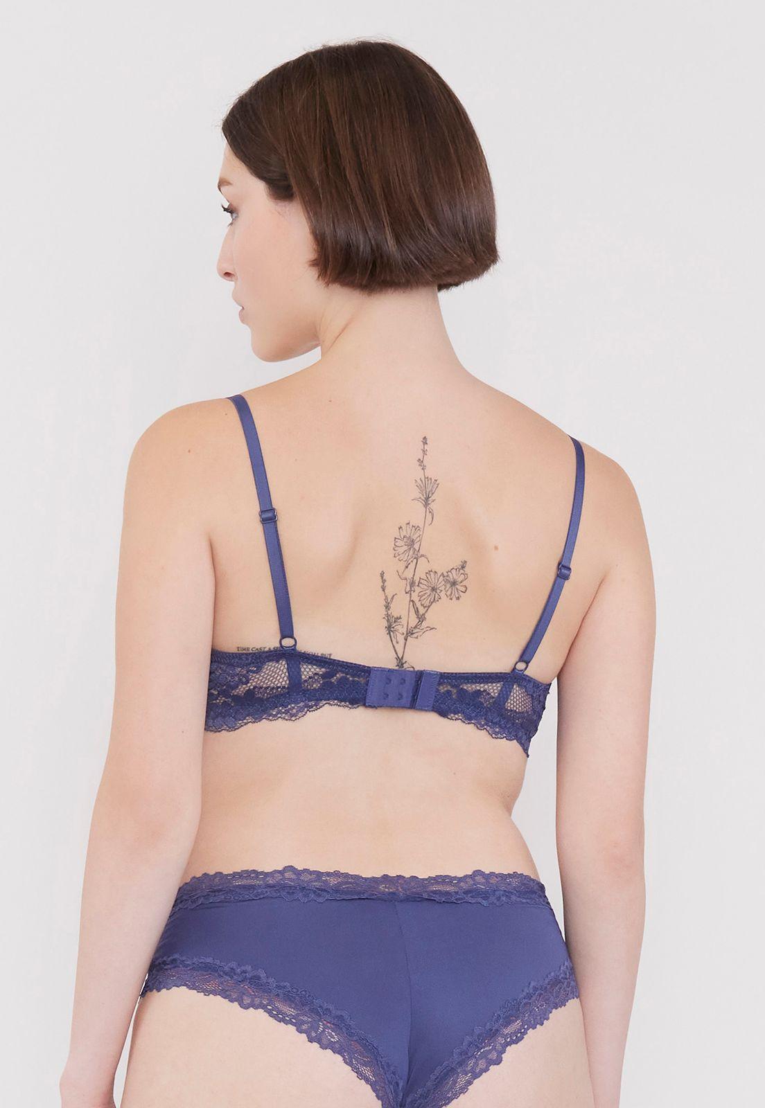 Sostén Mujer Copa B Push Up  Azul Corona-1