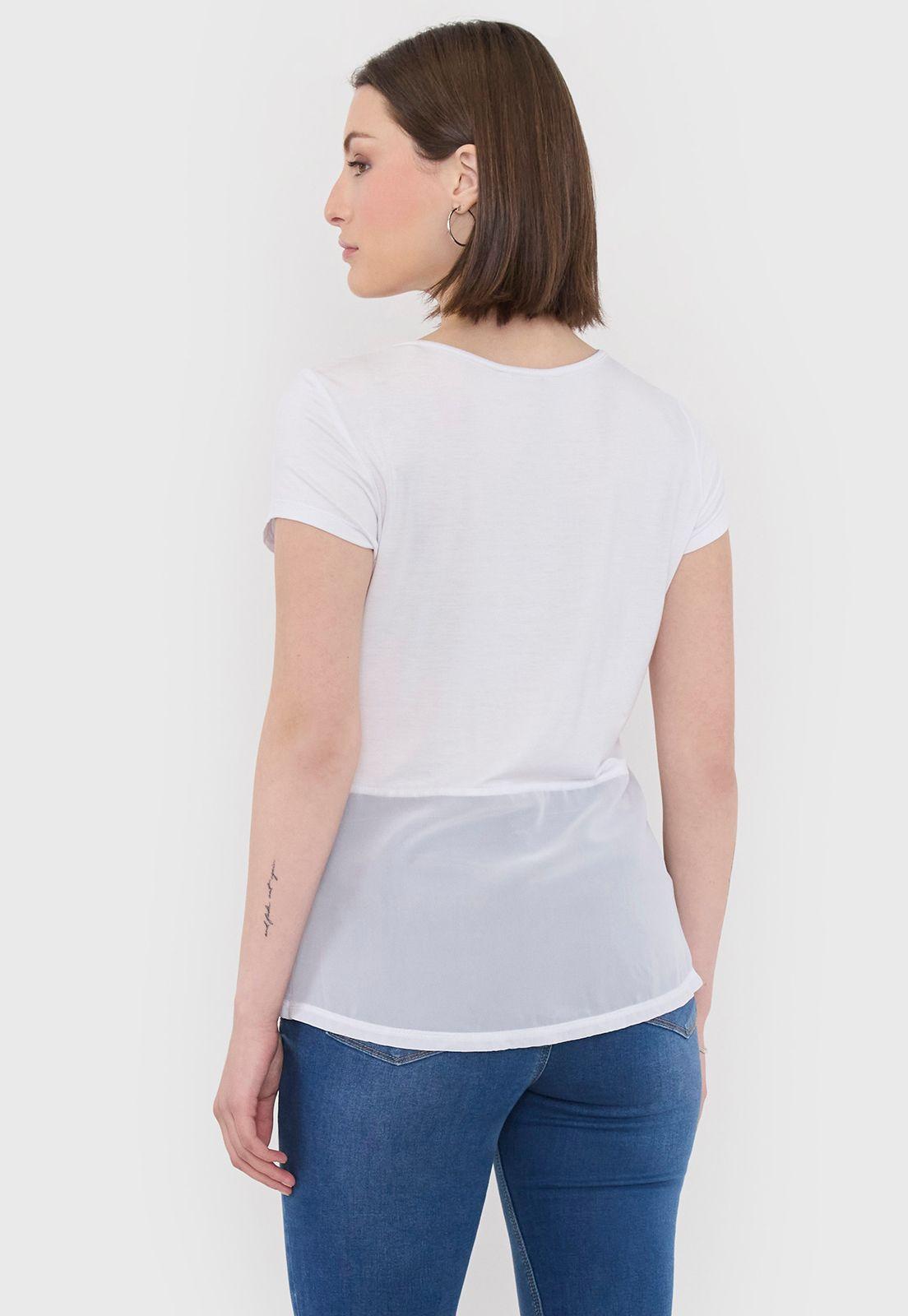 Polera Mujer Viscosa Blanco Beautiful Corona-1