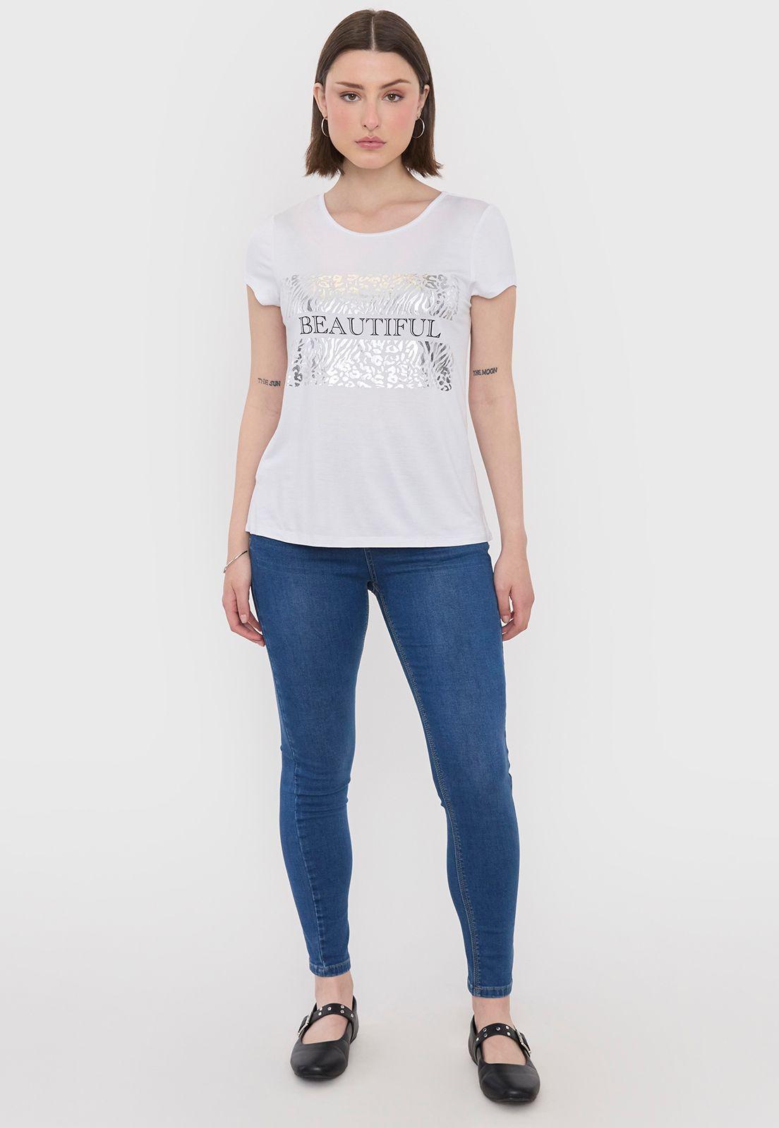 Polera Mujer Viscosa Blanco Beautiful Corona-3