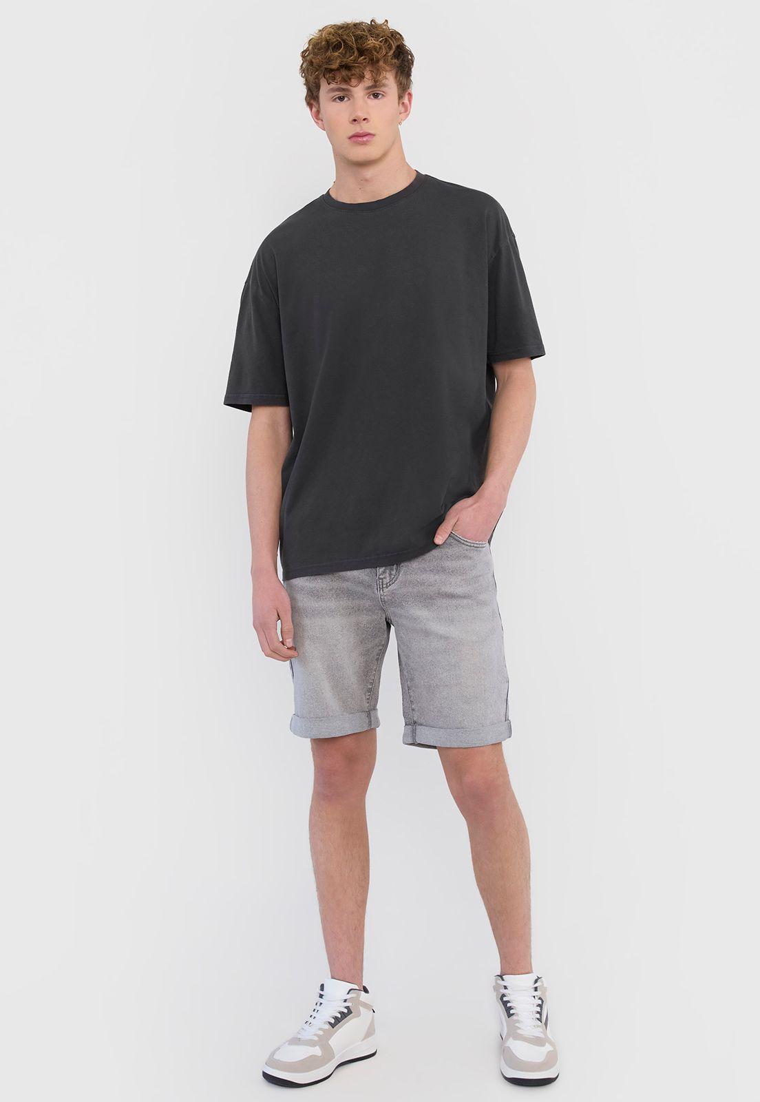 Polera Hombre Lisa R-Neck Verde Corona-3