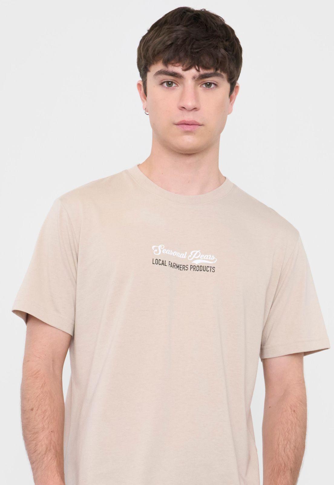 Polera Hombre Fun Frutas Beige Corona-2