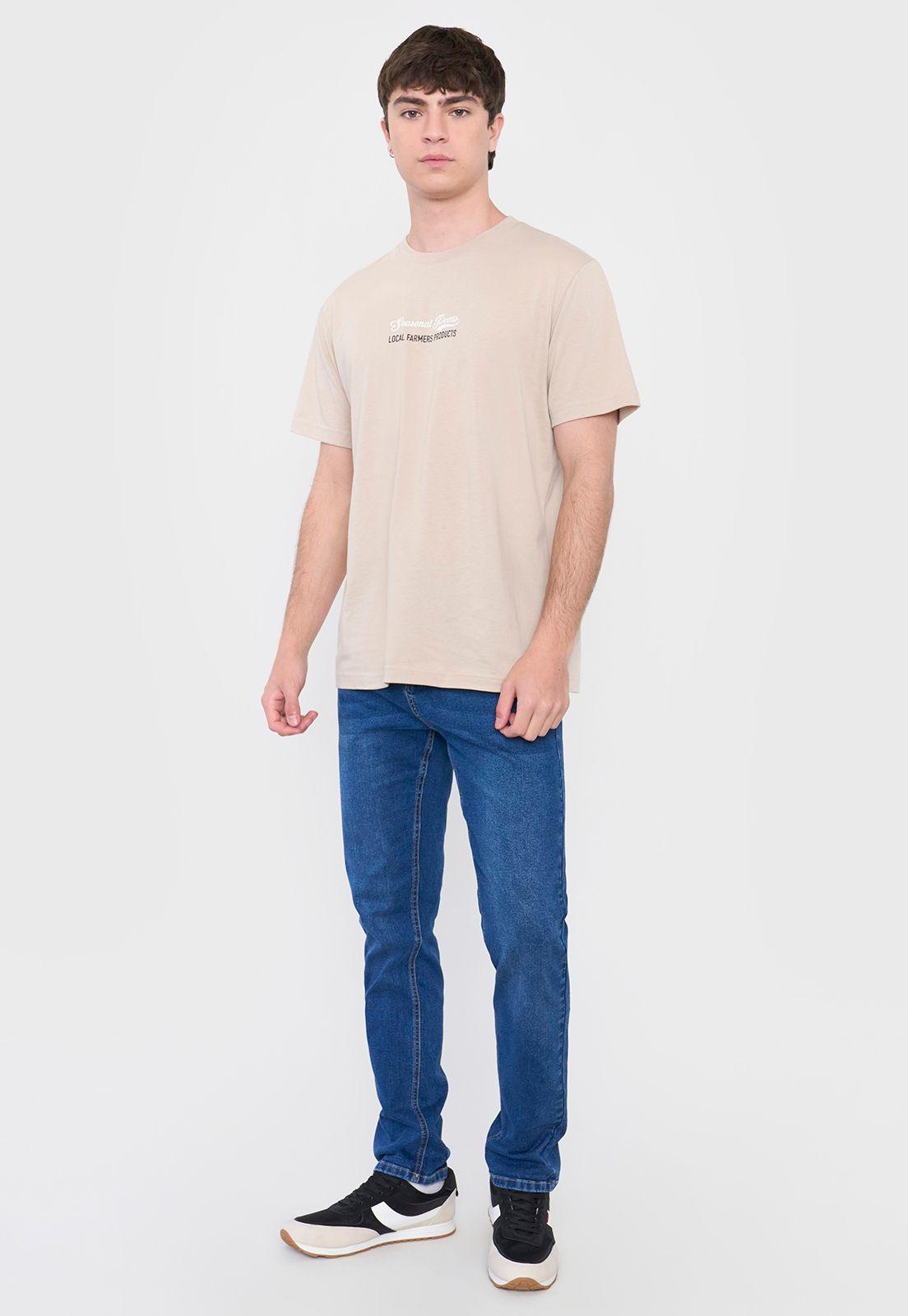 Polera Hombre Fun Frutas Beige Corona-3