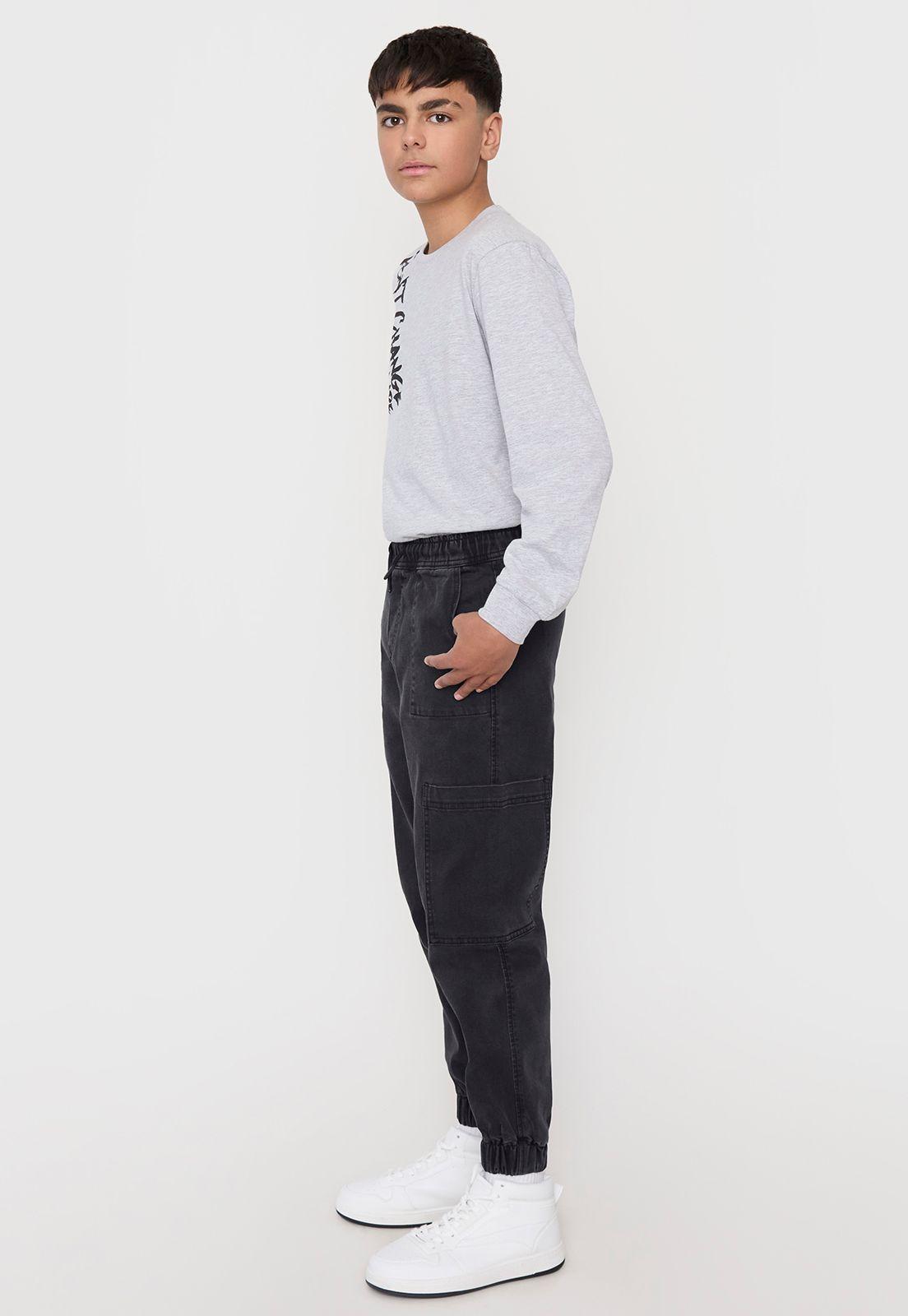 Jeans Niño Teen Jogger Negro Corona-3