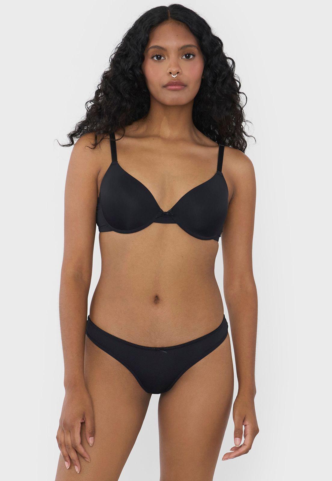 Calzón Mujer Bikini Negro Corona-0