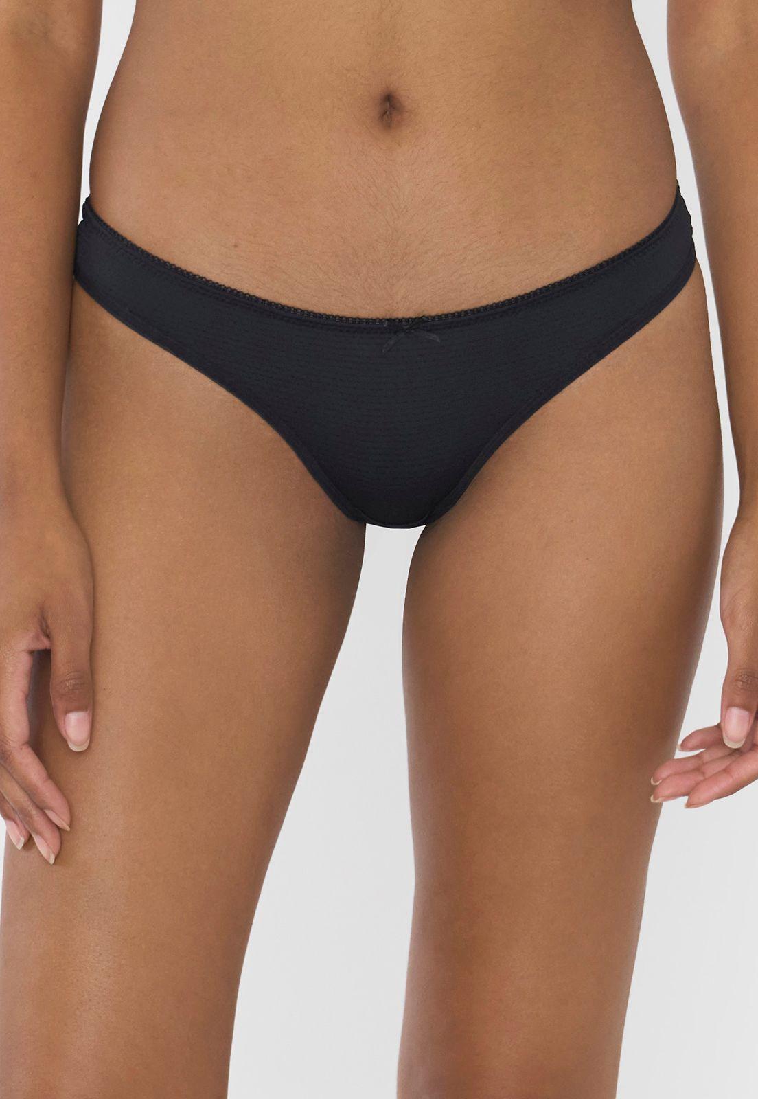 Calzón Mujer Bikini Negro Corona-1