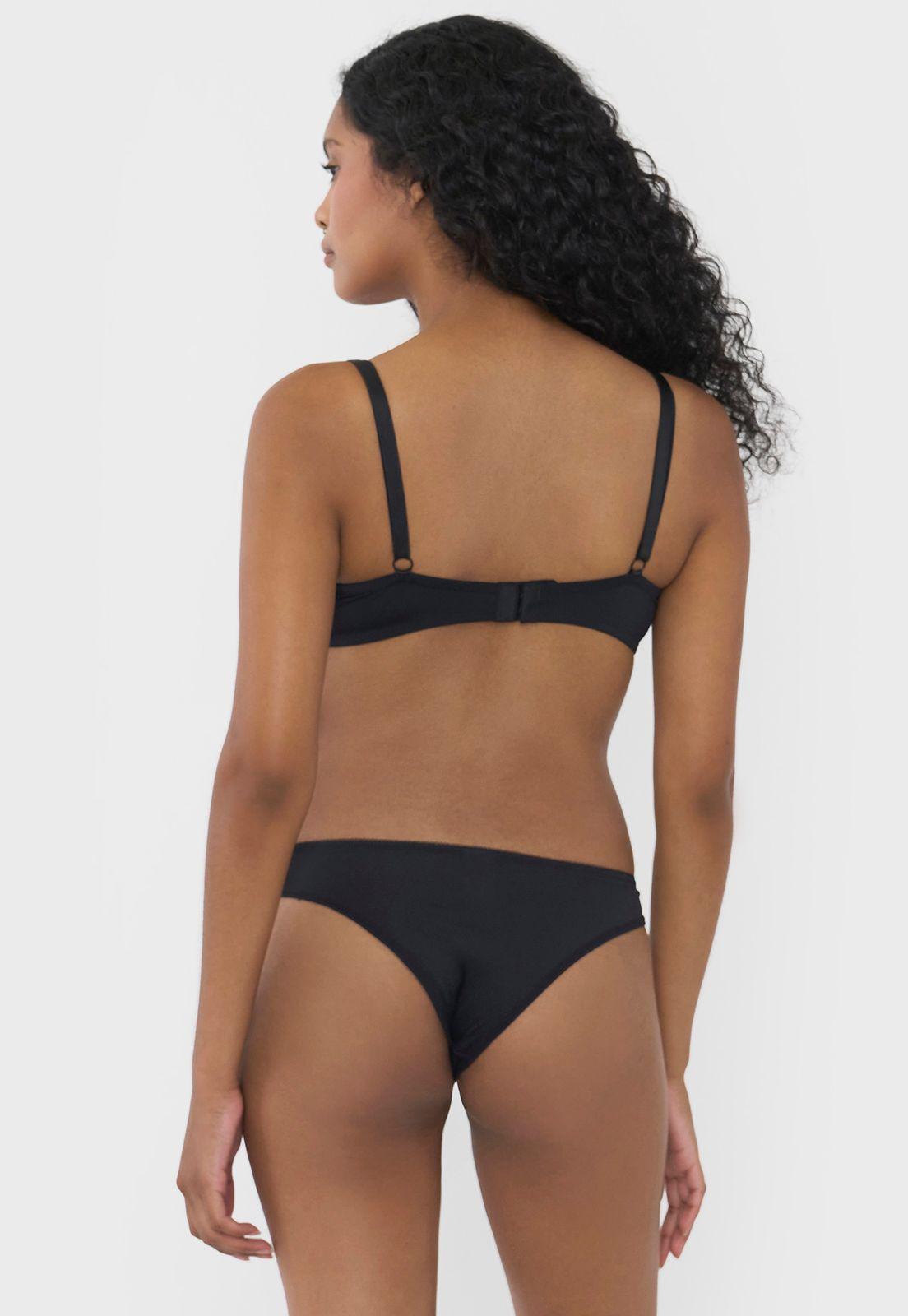 Calzón Mujer Bikini Negro Corona-2