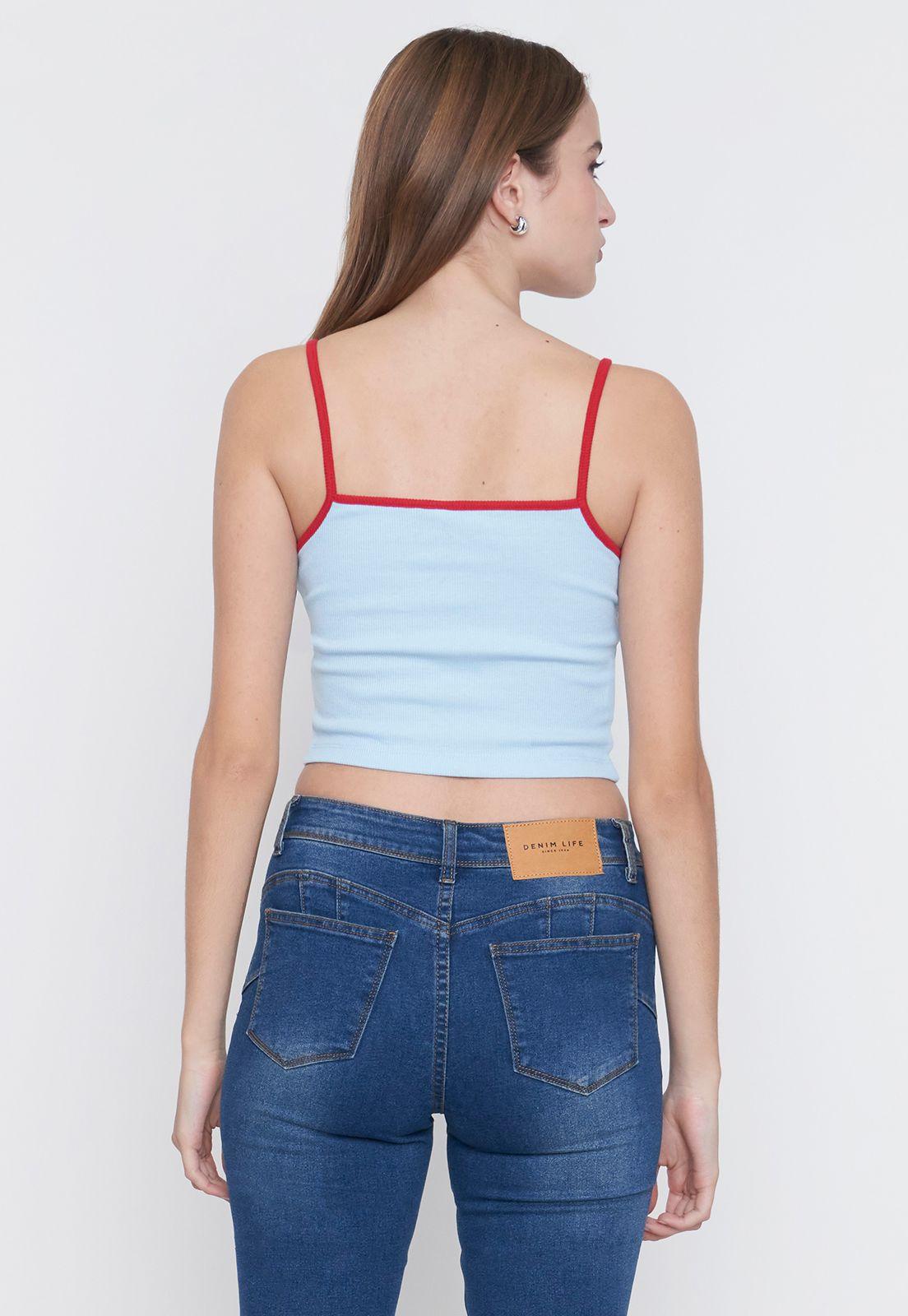 Peto Mujer Halter Celeste Corona-1