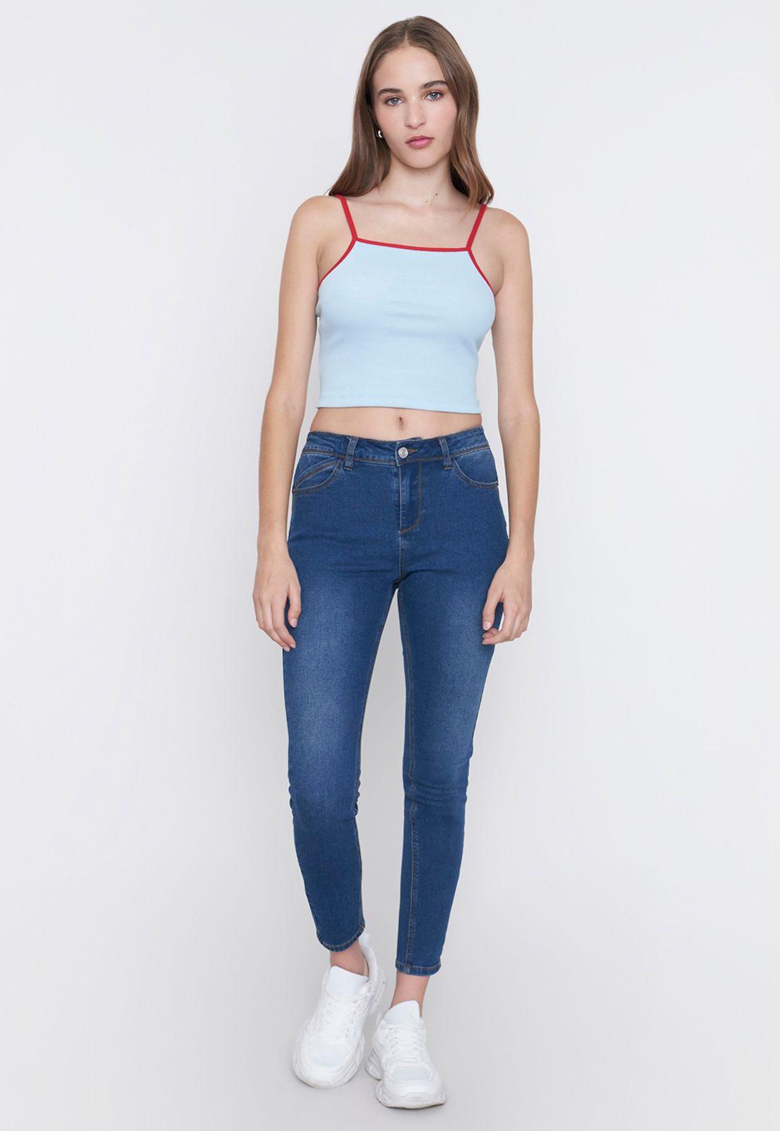 Peto Mujer Halter Celeste Corona-3