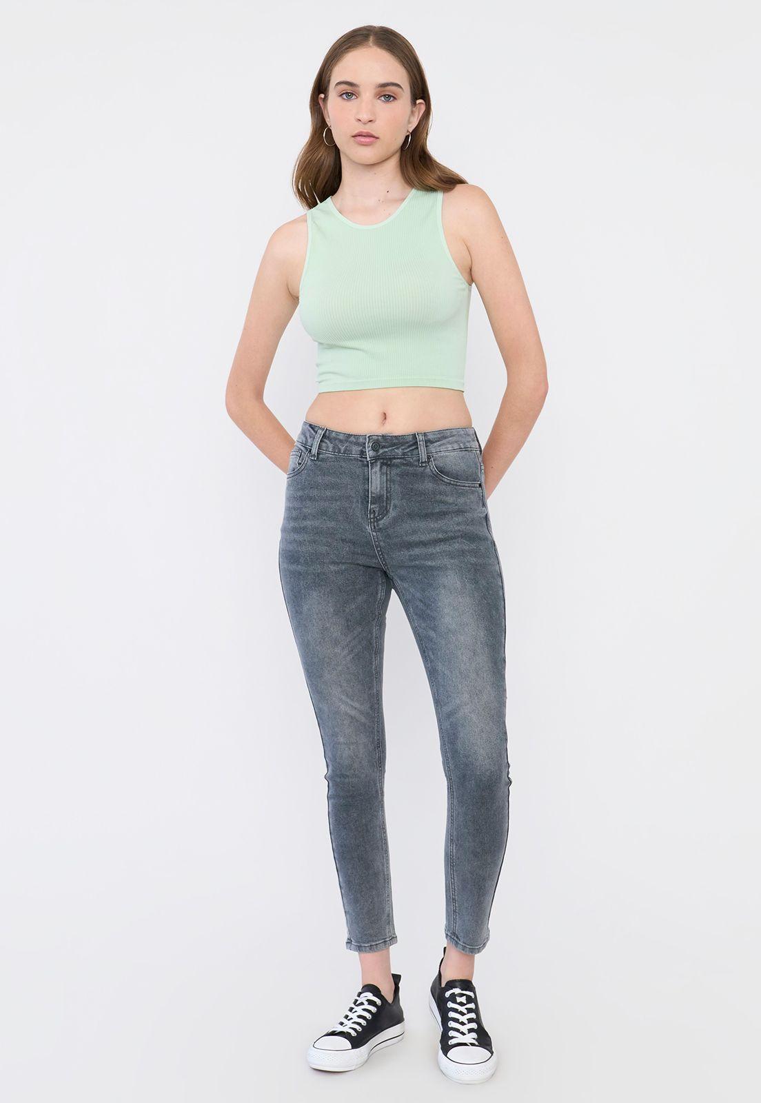 Polera Mujer Sin Mangas Cuello Halter Verde Corona-3