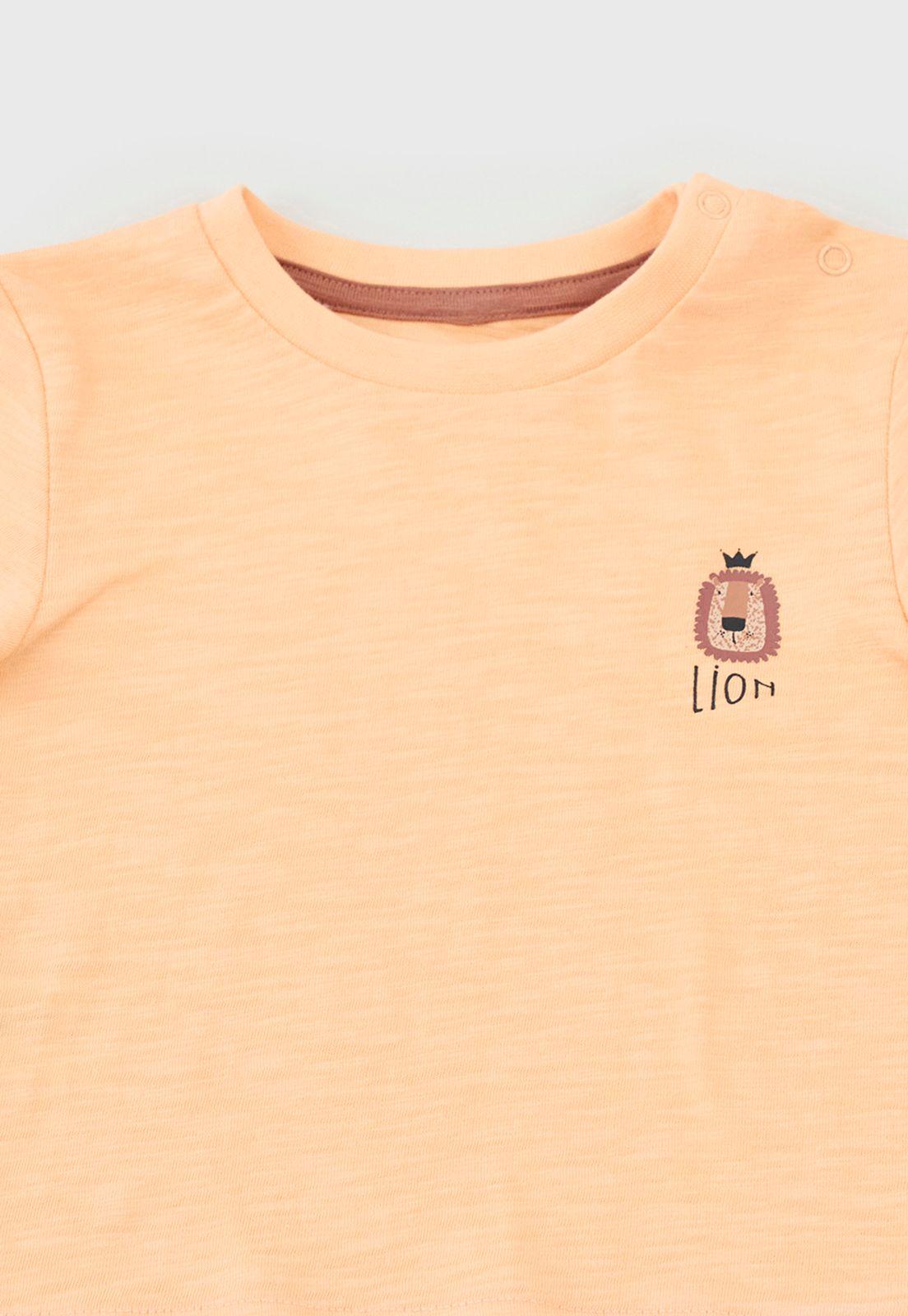 Polera Bebe Niño Mini Focal Naranjo Corona-3