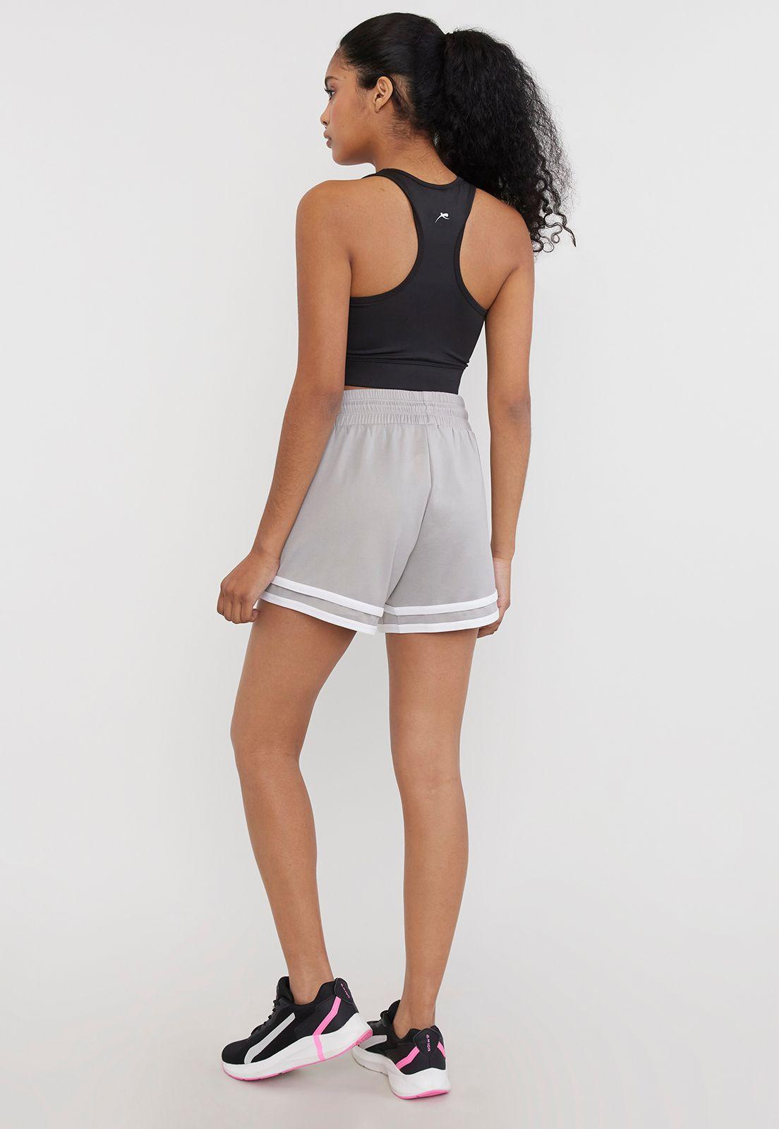 Short Mujer Deportivo Running Gris Corona-1