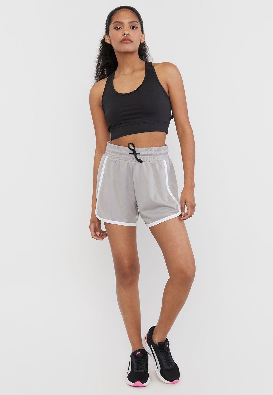 Short Mujer Deportivo Running Gris Corona-3