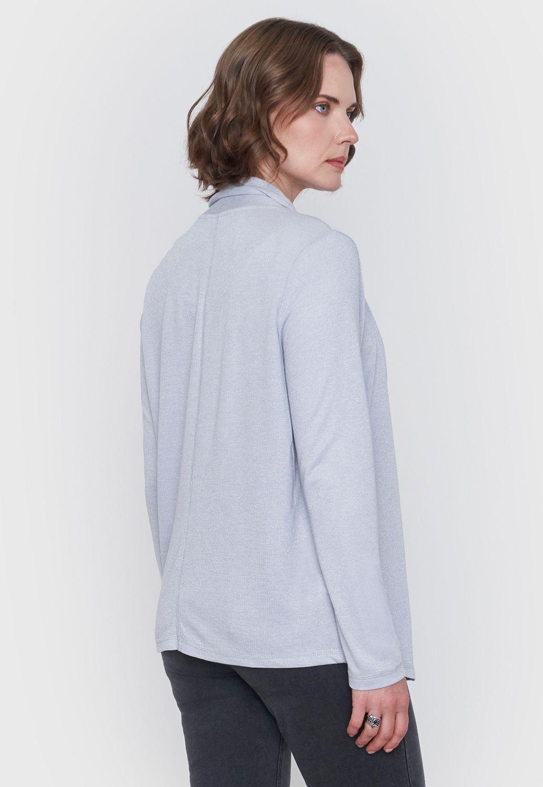 Tapado Mujer Básico Lurex Gris Corona-1