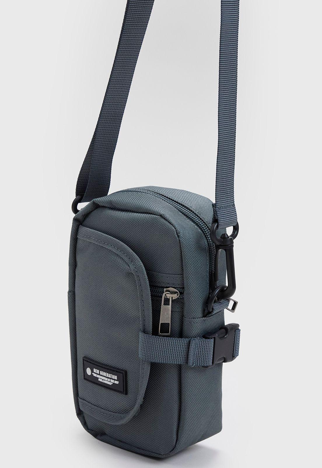 Bandolera Hombre Gris Corona-2