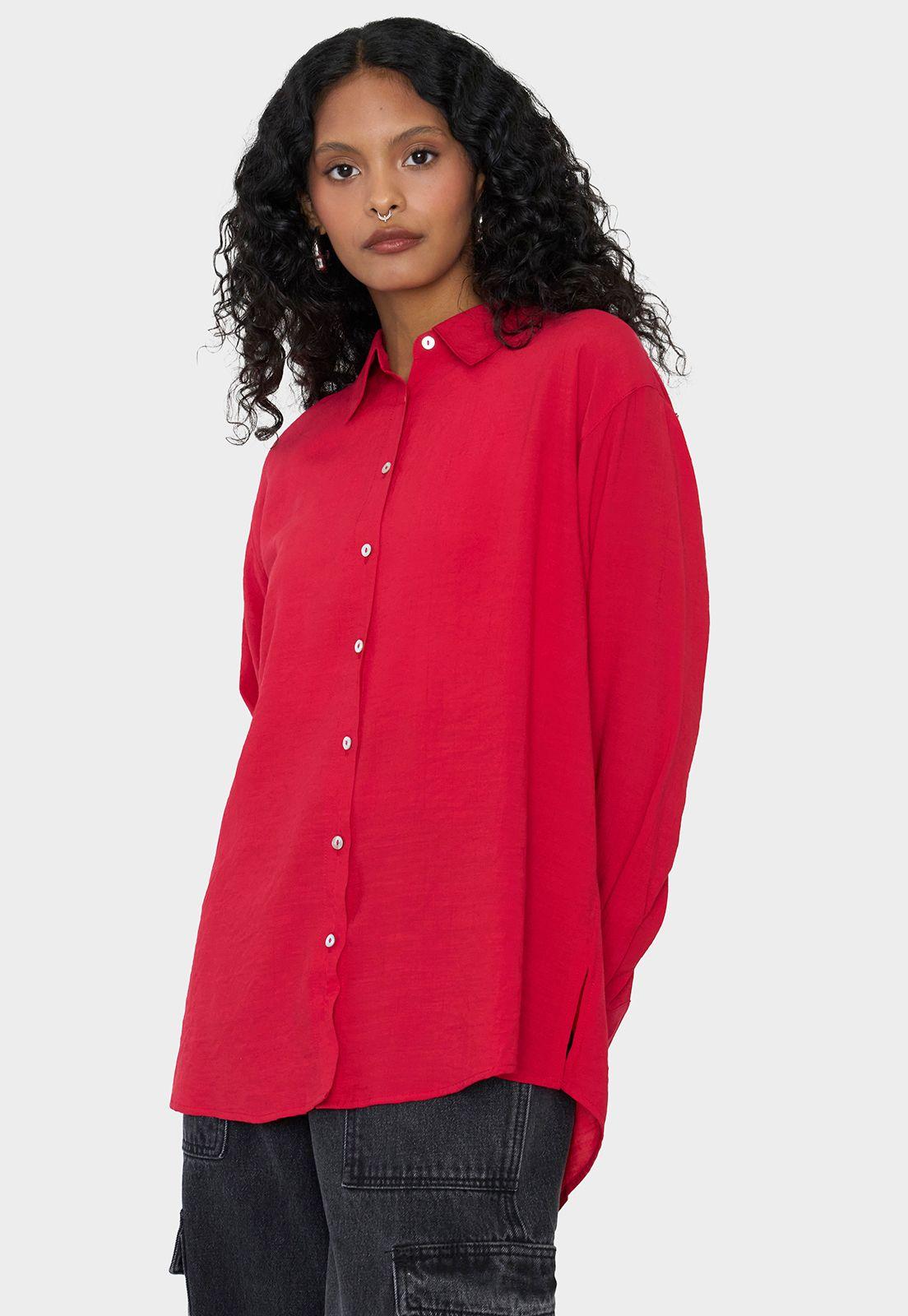 Blusa Mujer Camisera Rojo Corona-2