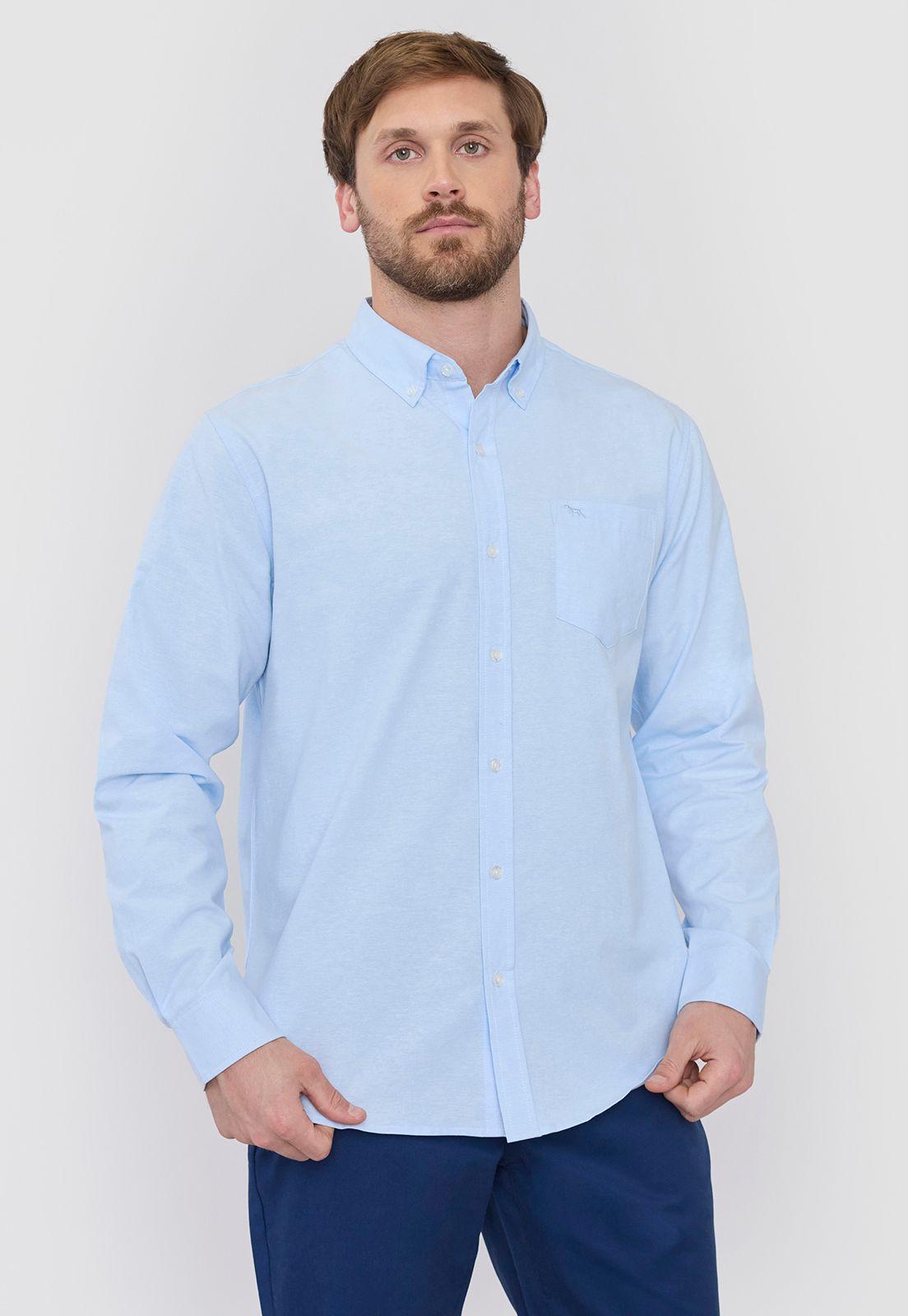 Camisa Hombre Oxford I Celeste Corona-0