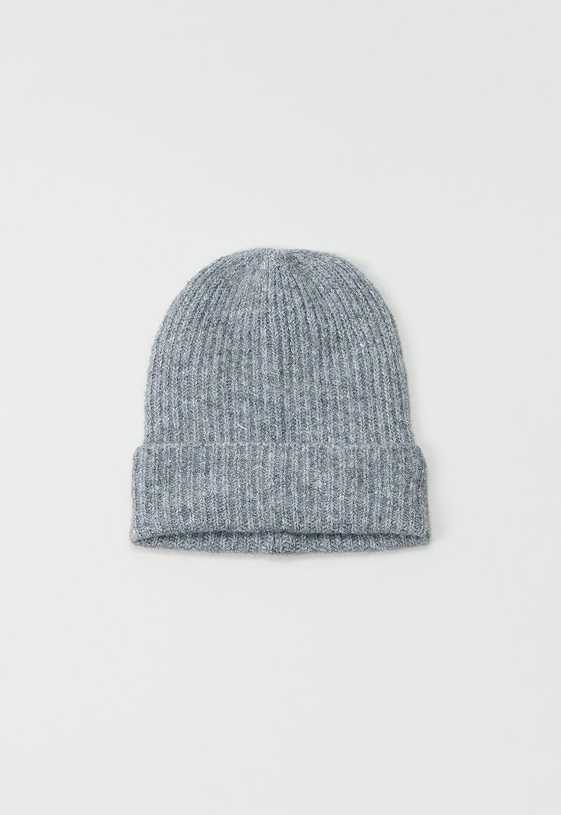 Bufanda Mujer Pack Gorro Mujer Gris Melange Corona-2
