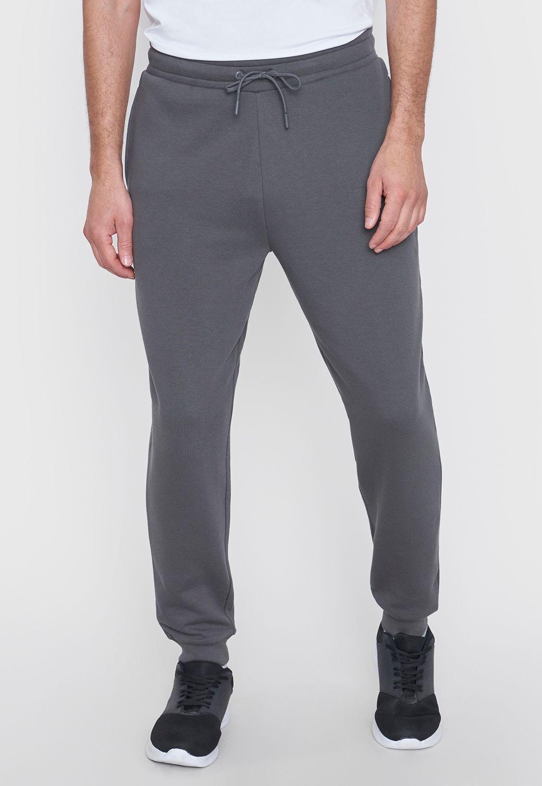Buzo Hombre Deportivo Jogger Color Charcoal Corona-1