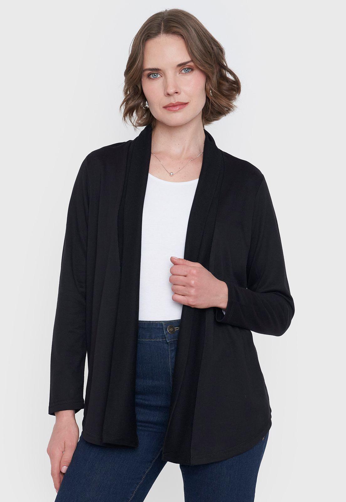 Tapado Mujer Básico Color Negro Corona-2