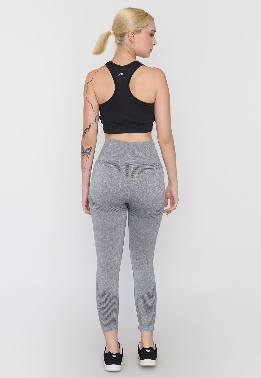 Calza Mujer Deportiva Seamless Gris Corona-2