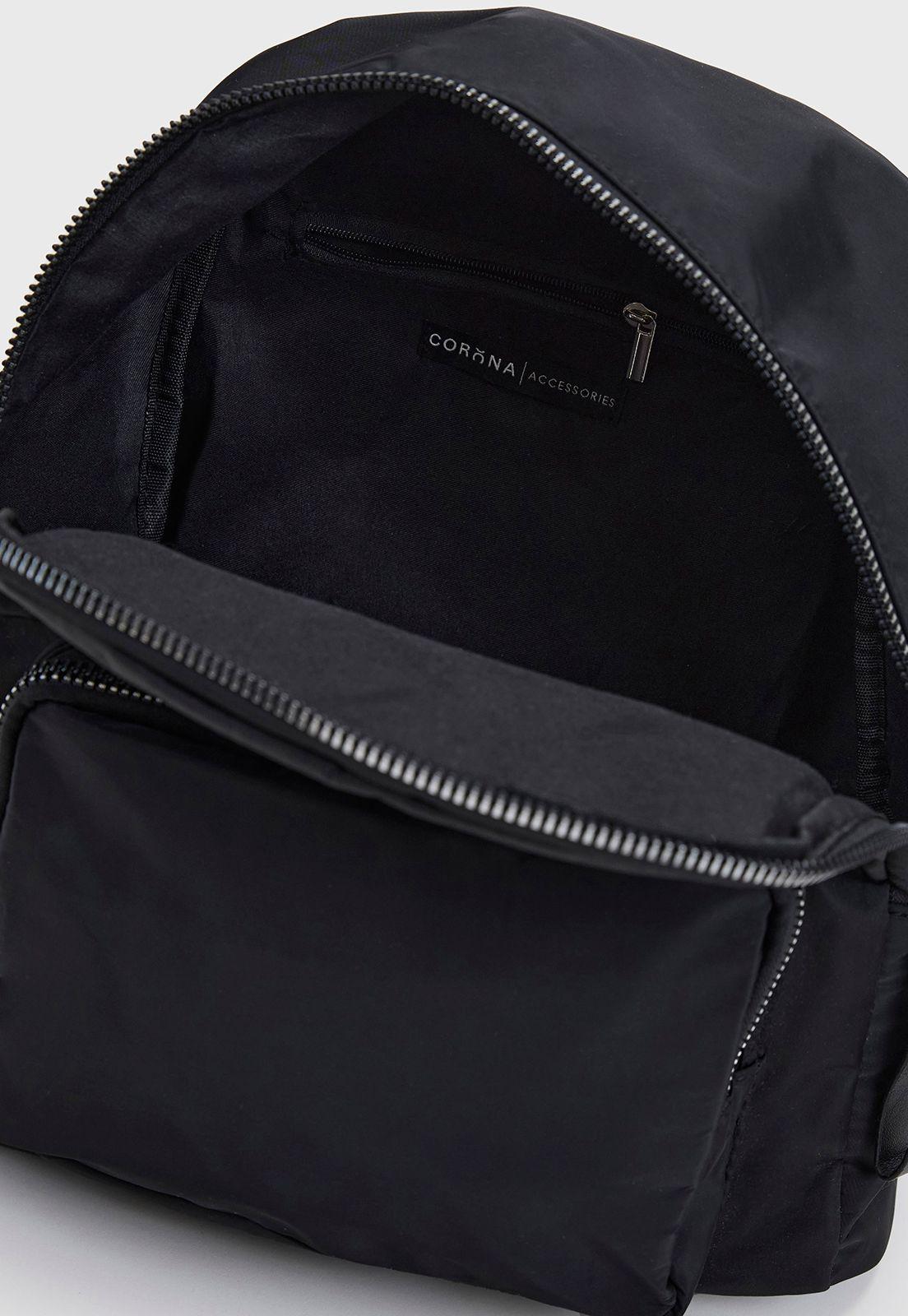 Mochila Mujer Negro Corona-3