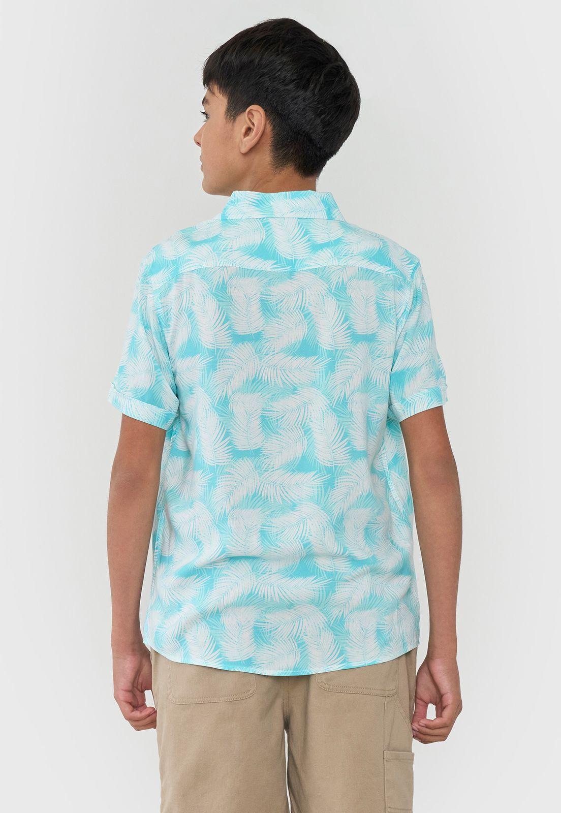Camisa Niño Teen Viscosa Aqua Corona-1