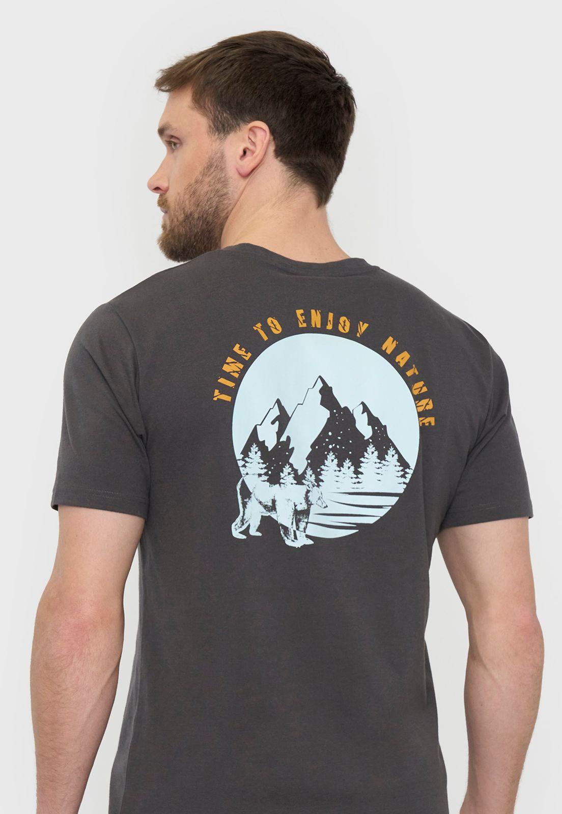 Polera Outdoor Hombre Fun Charcoal Corona-2