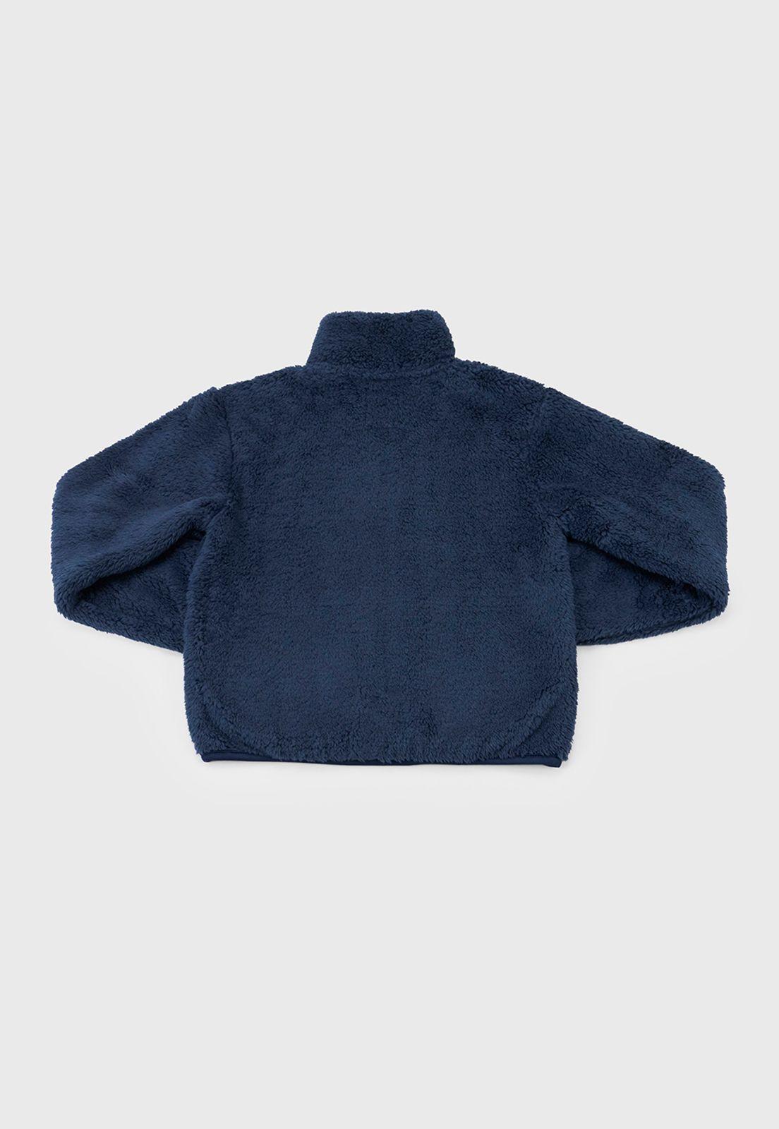 Poleron Niña Coral Escolar Bts Navy Corona-1