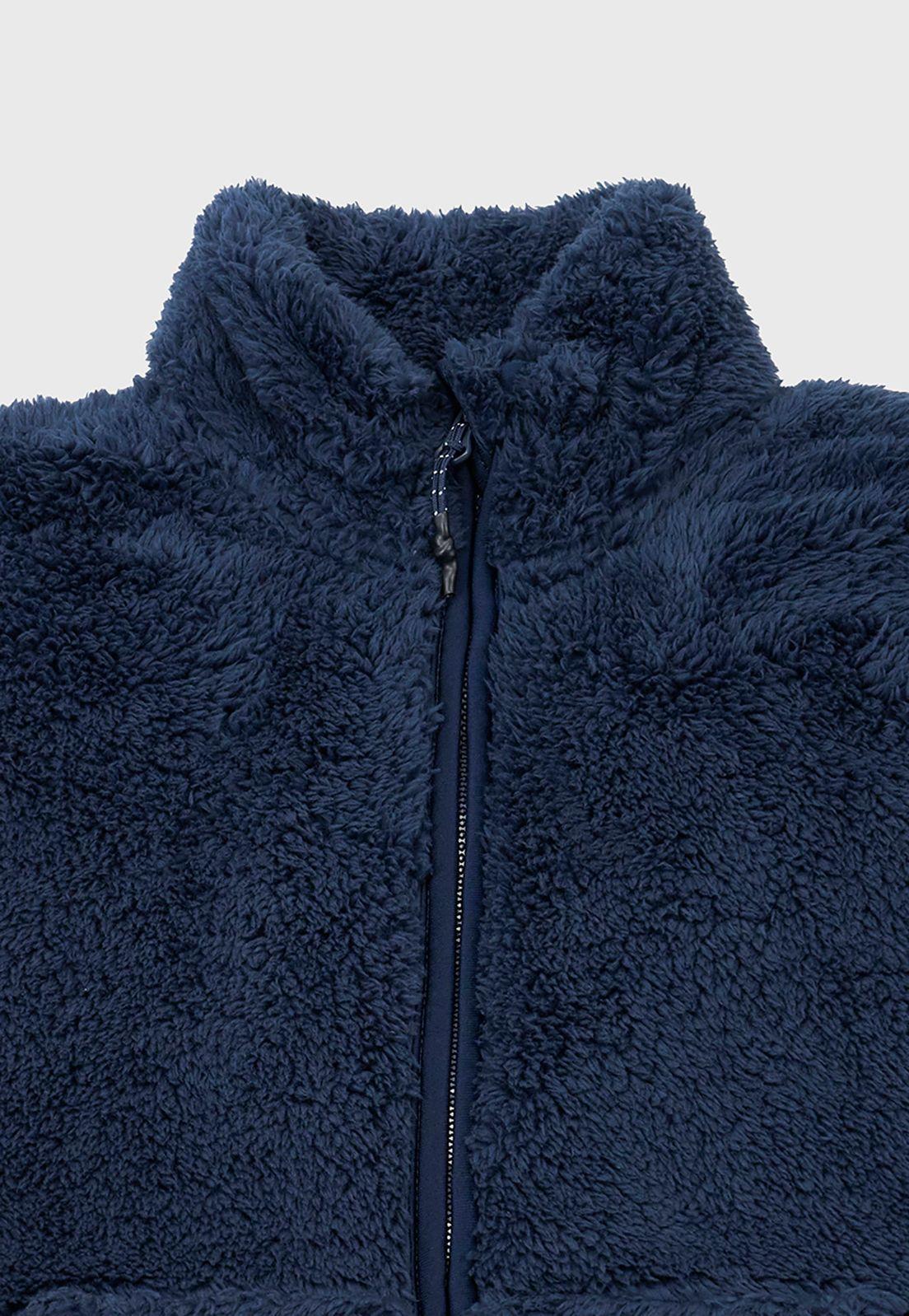 Poleron Niña Coral Escolar Bts Navy Corona-2