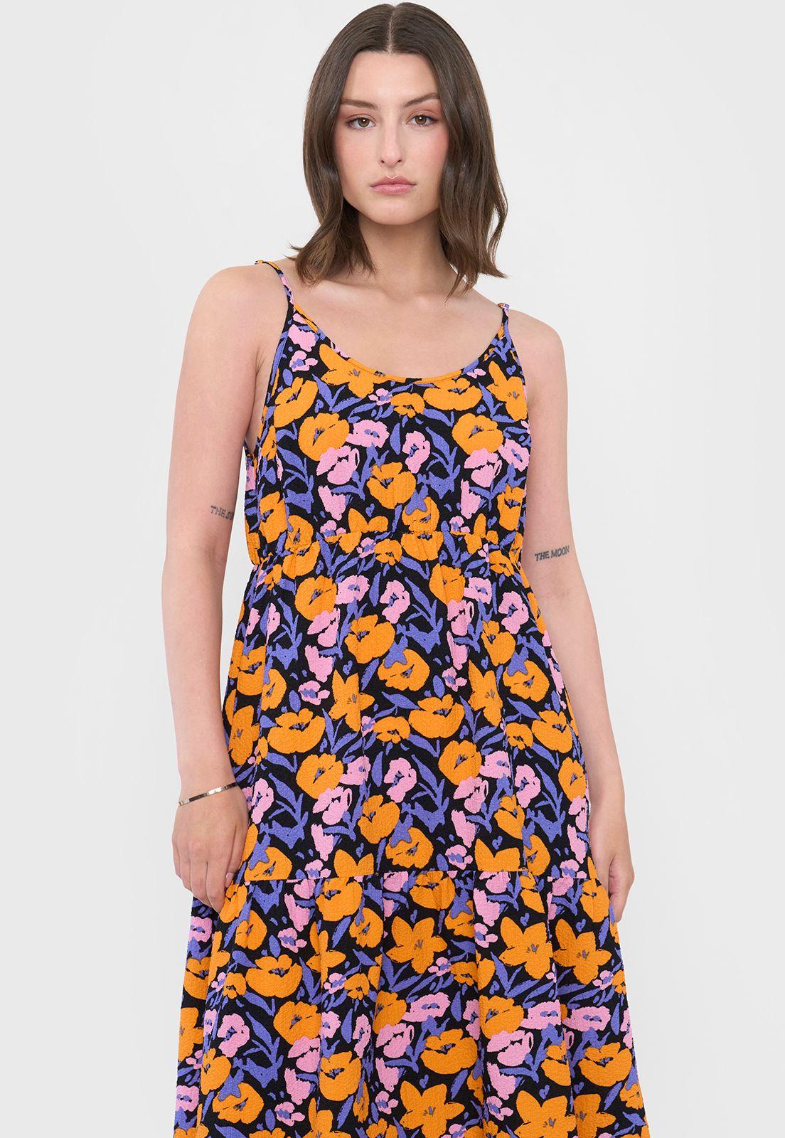 Vestido Mujer Largo Pabilo Morado Corona-2