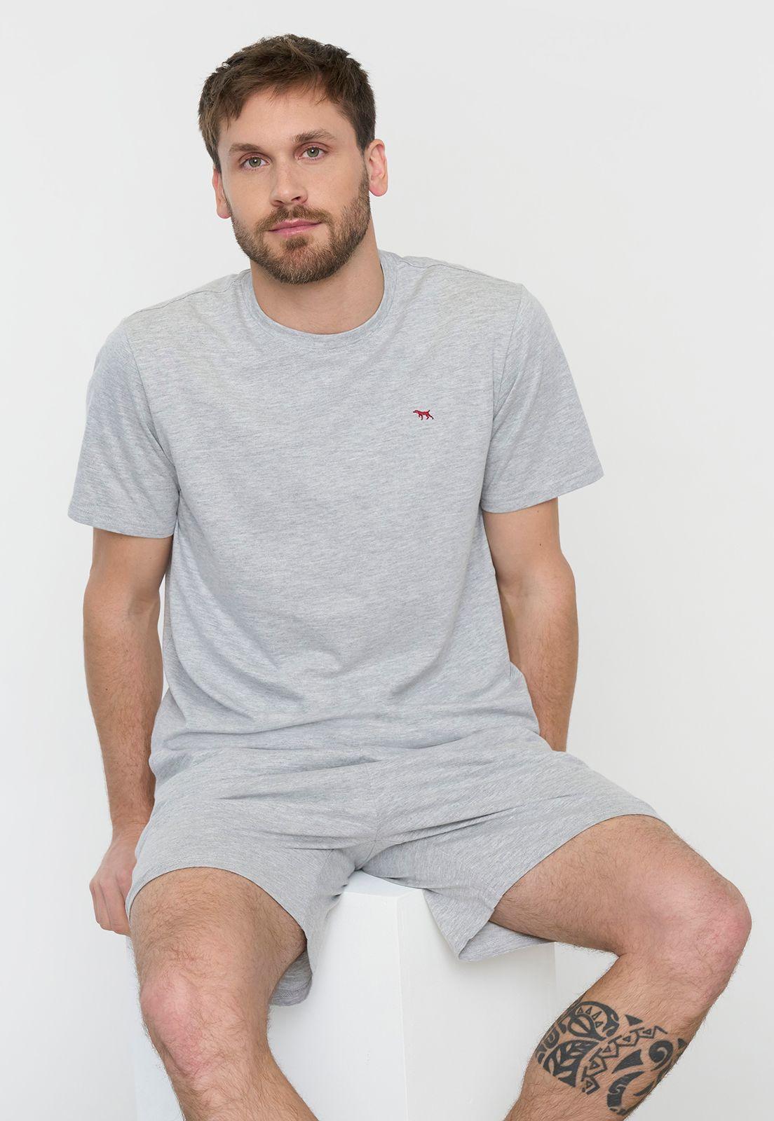 Pijama Hombre Cneck Gris Claro Corona-0