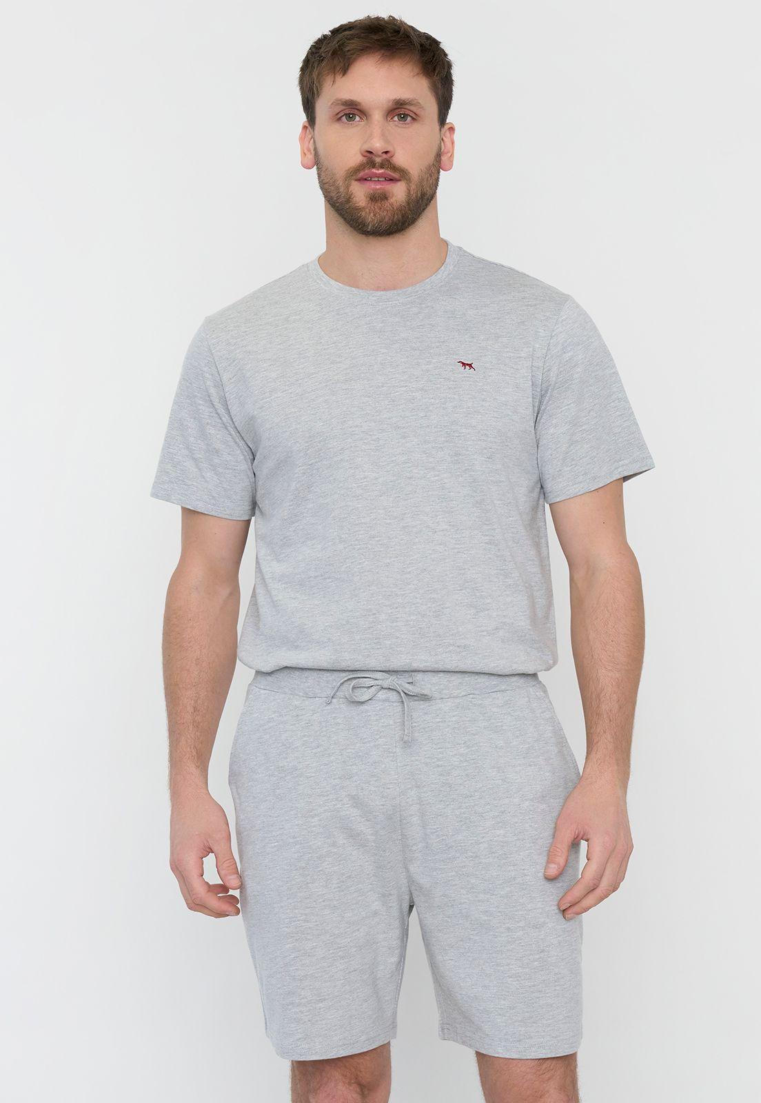 Pijama Hombre Cneck Gris Claro Corona-1