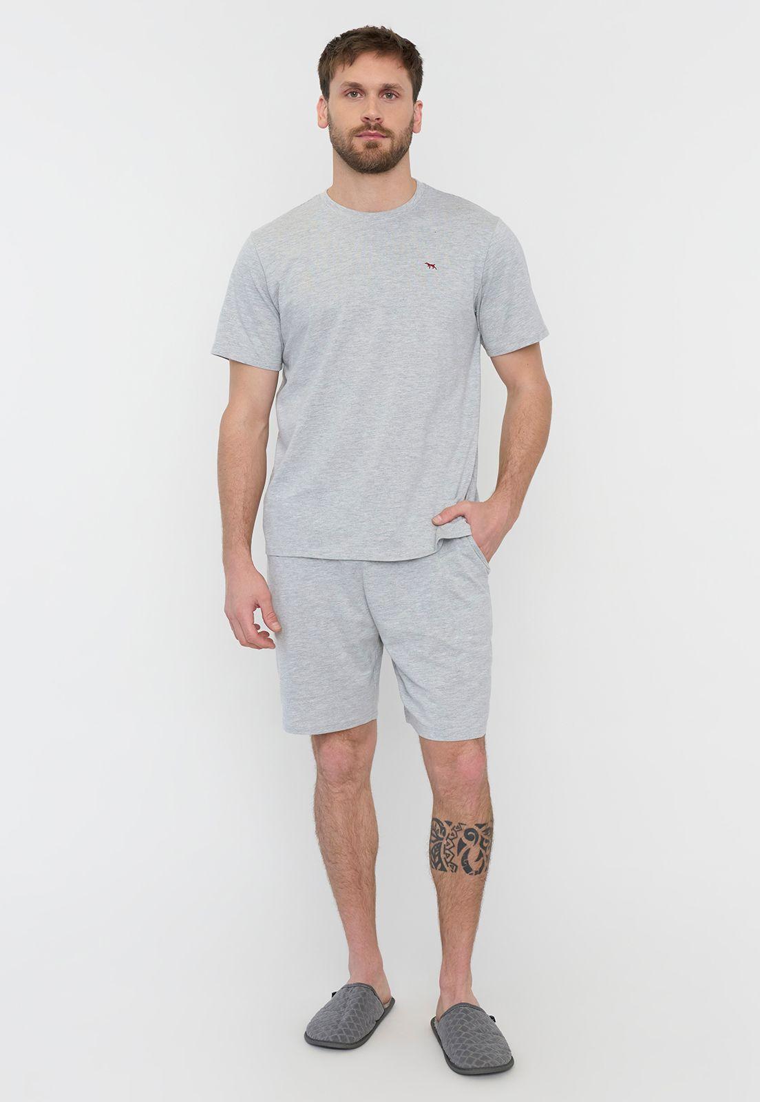 Pijama Hombre Cneck Gris Claro Corona-3