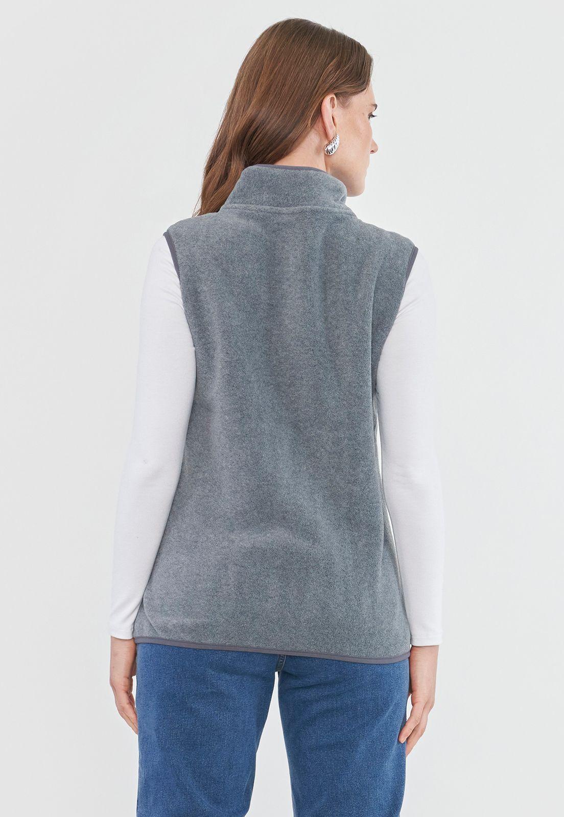 Polar Mujer Sin Mangas Gris Melange Corona-1
