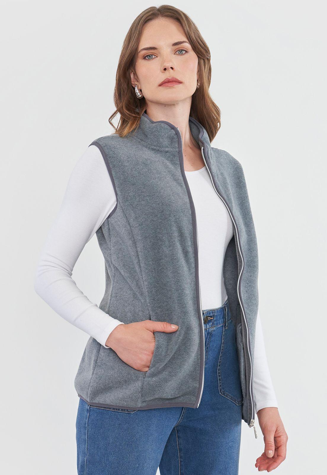 Polar Mujer Sin Mangas Gris Melange Corona-2