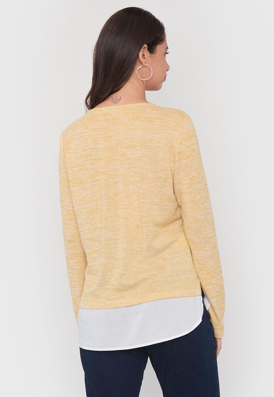 Camant Blusa Mujer Mostaza Corona-1