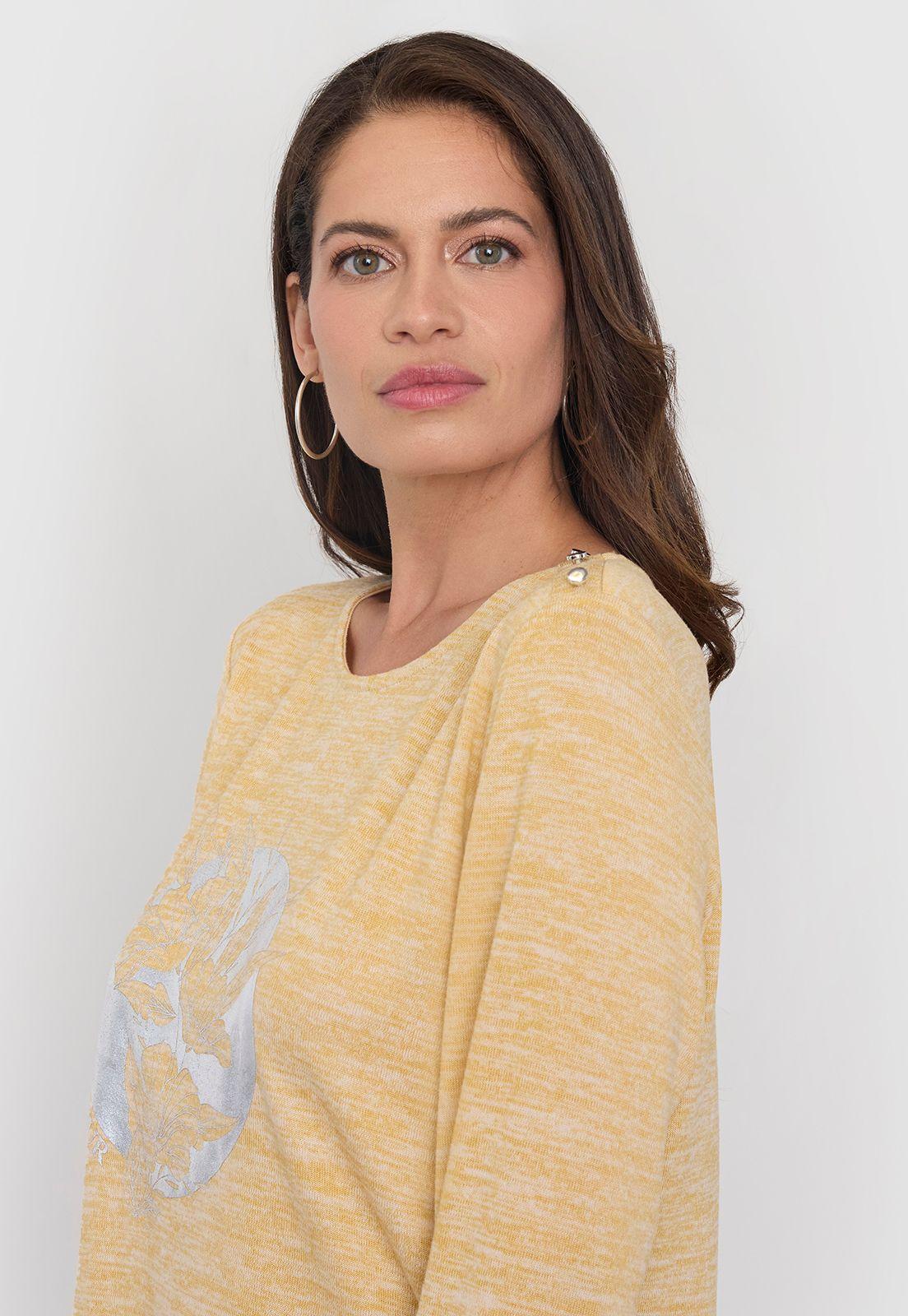 Camant Blusa Mujer Mostaza Corona-2