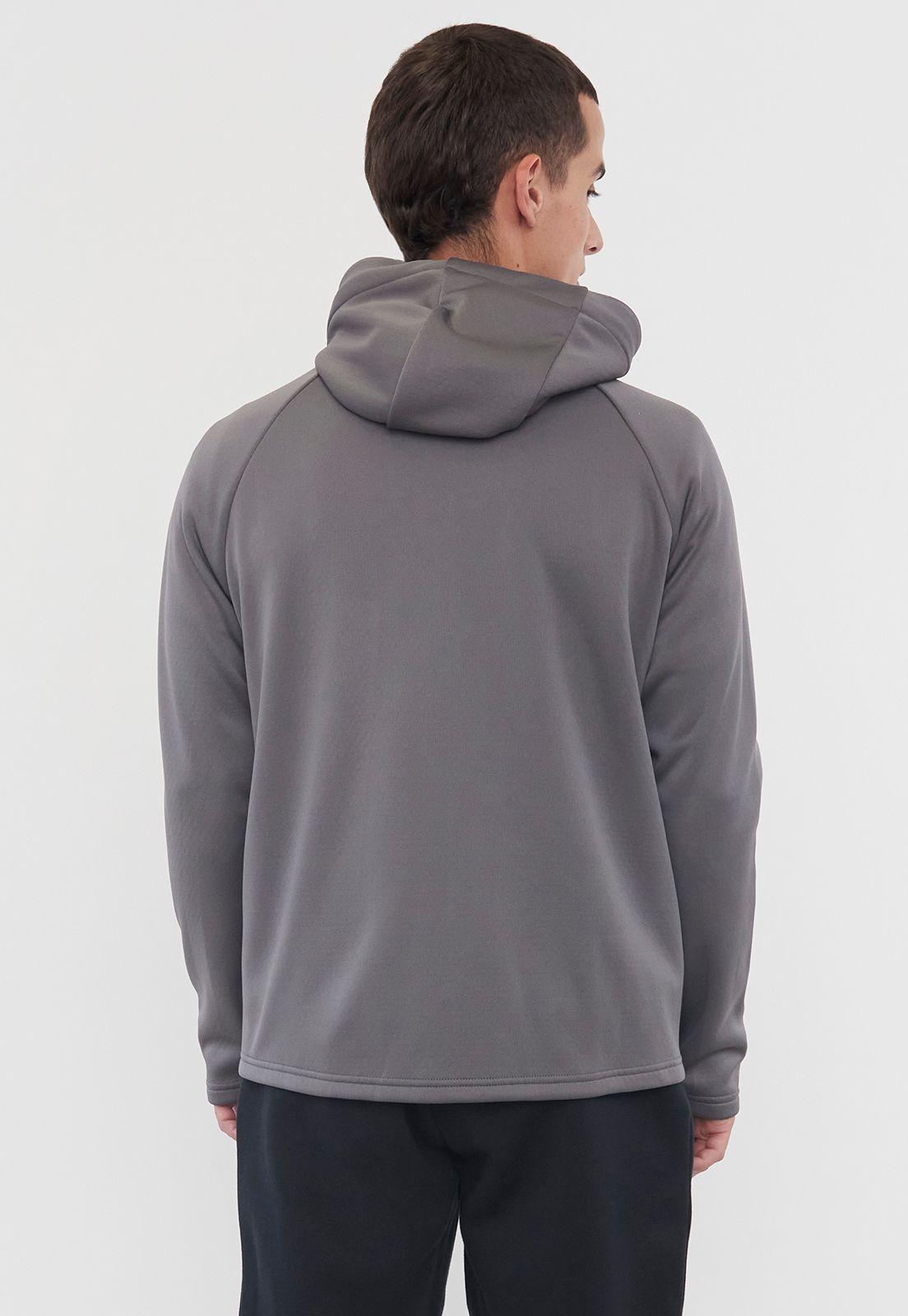Polerón Hombre Deportivo Gris Full Zipper Corona-1