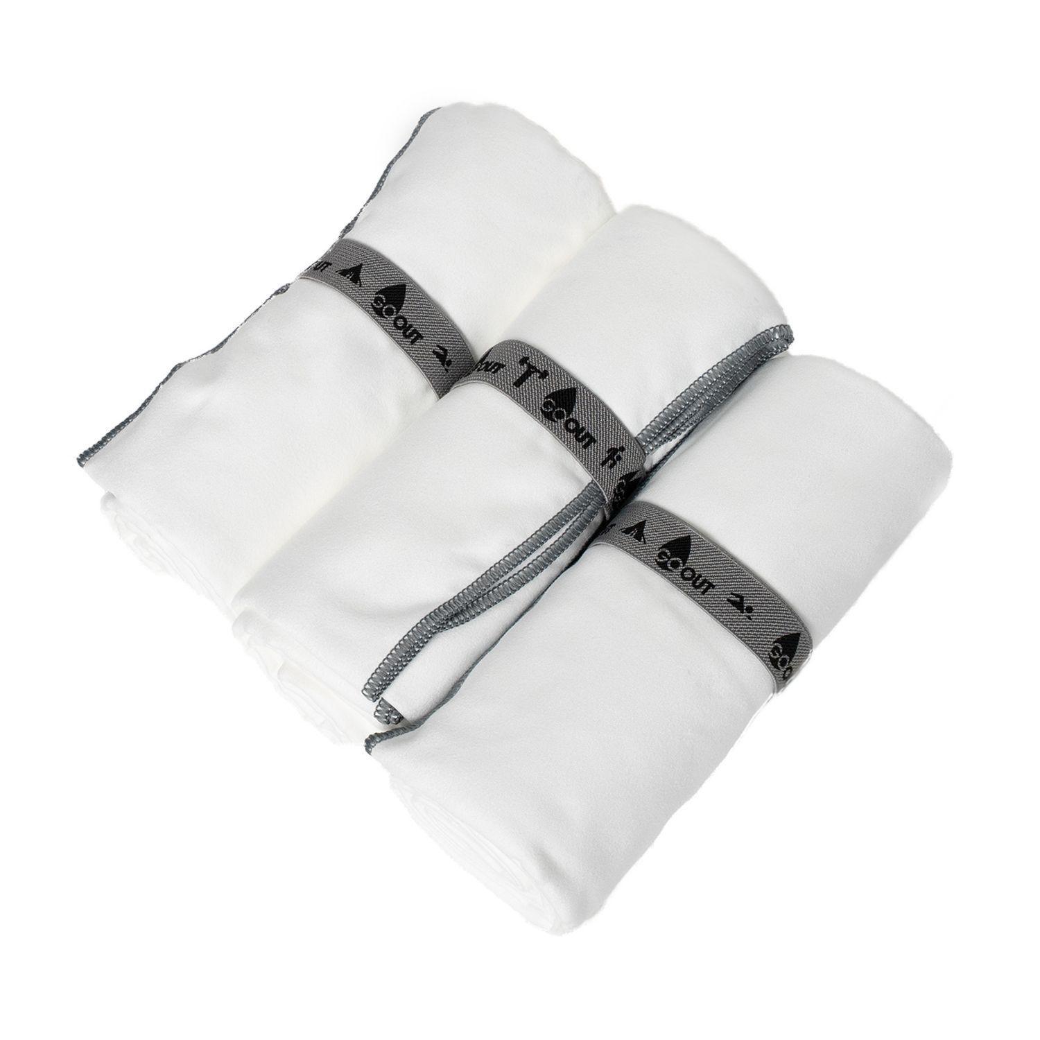 Pack Toalla de microfibra Go Out 100 material reciclado Tama o L Blancas-3