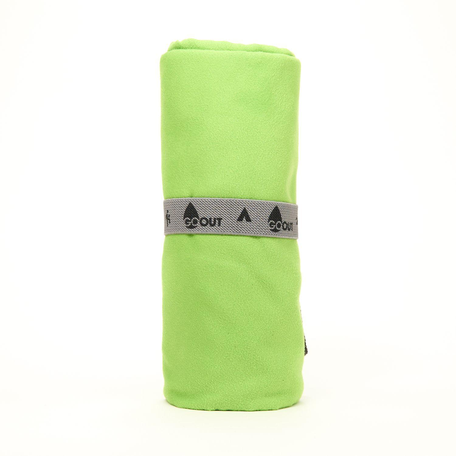 Toalla de microfibra Go Ot 100% reciclada, tamaño L Verde-2