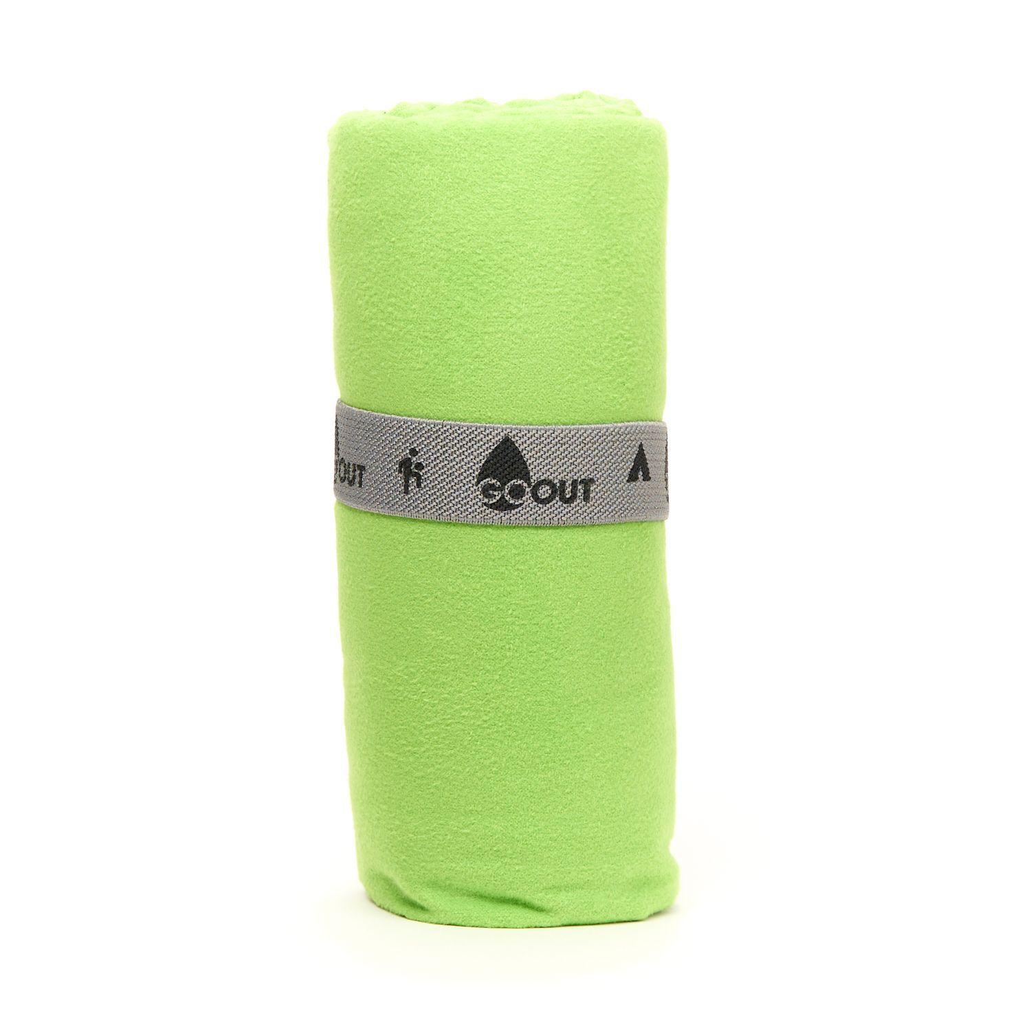 Toalla de microfibra Go Ot 100% reciclada, tamaño M Verde-2