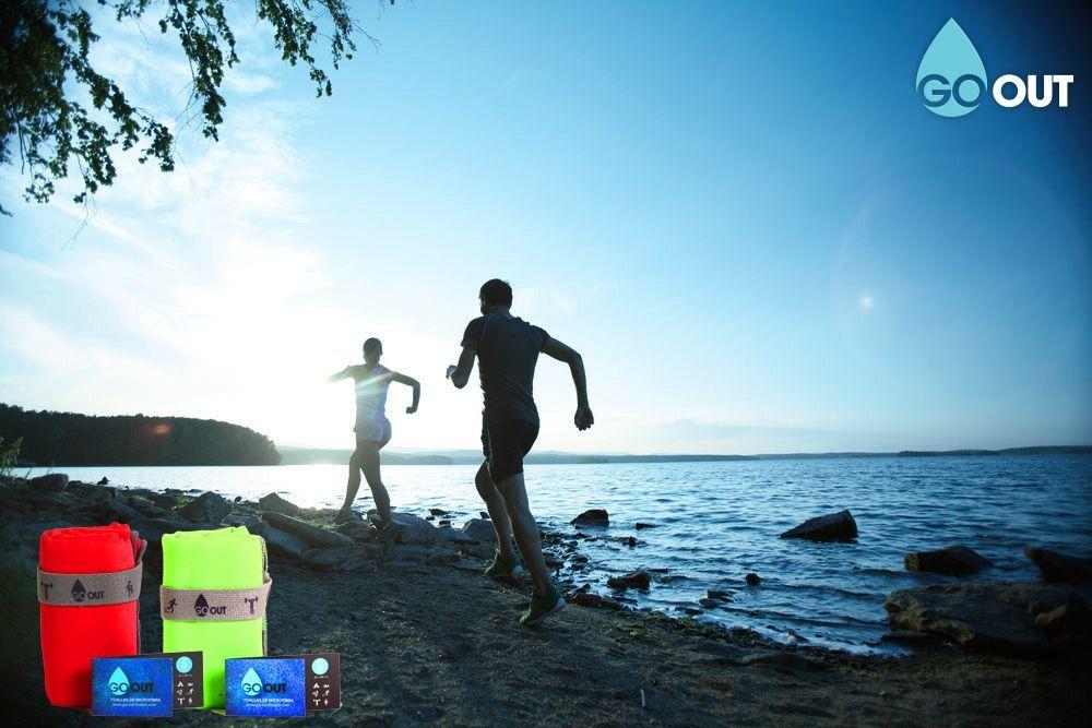 Go Out toalla de microfibra L Fucsia-2