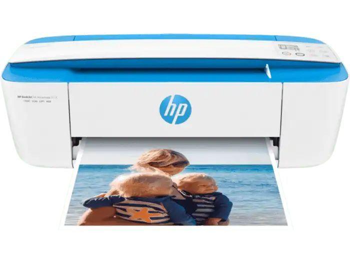 Impresora a color multifunción HP Deskjet Ink Advantage 3775 con wifi blanca y azul 200V - 240V-8