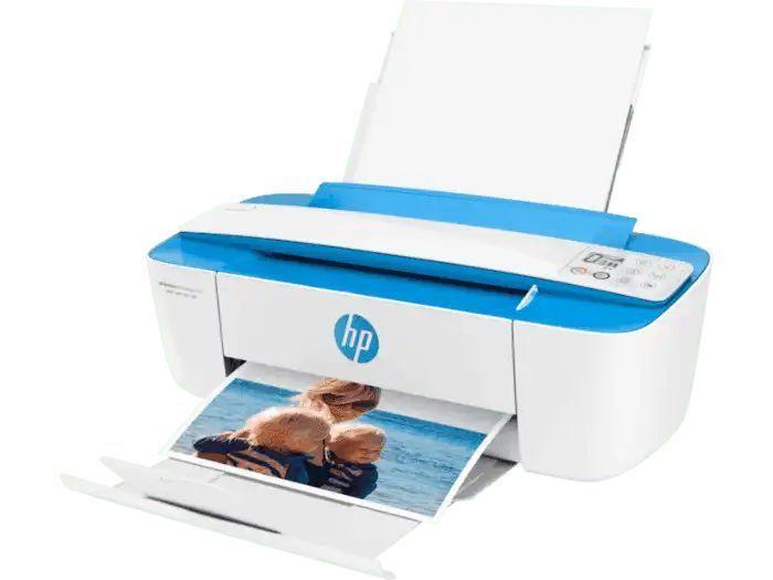 Impresora a color multifunción HP Deskjet Ink Advantage 3775 con wifi blanca y azul 200V - 240V-4