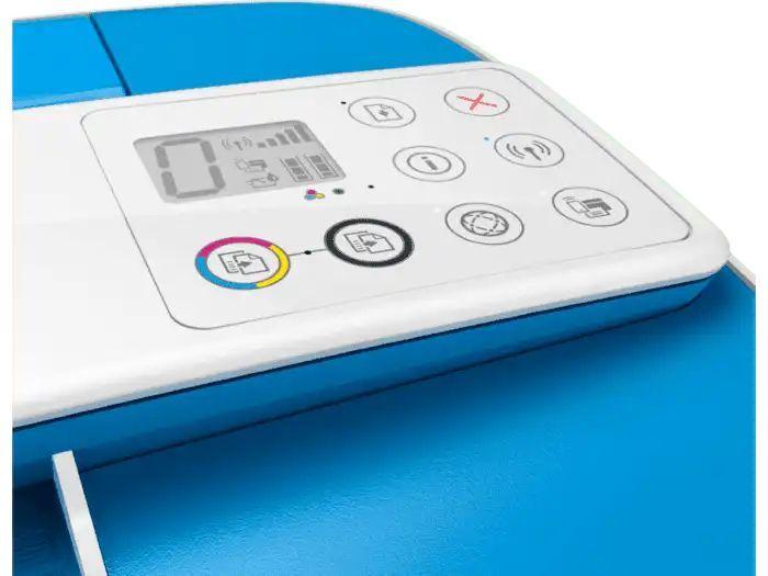 Impresora a color multifunción HP Deskjet Ink Advantage 3775 con wifi blanca y azul 200V - 240V-7