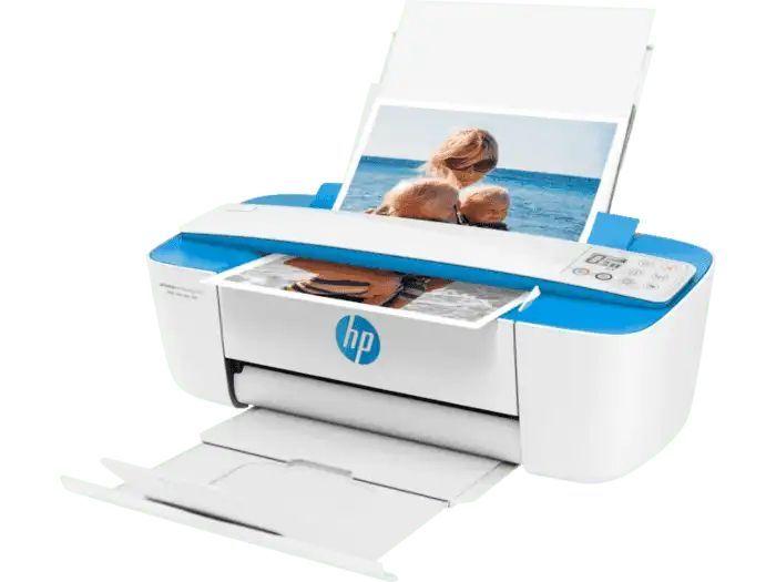 Impresora a color multifunción HP Deskjet Ink Advantage 3775 con wifi blanca y azul 200V - 240V-2
