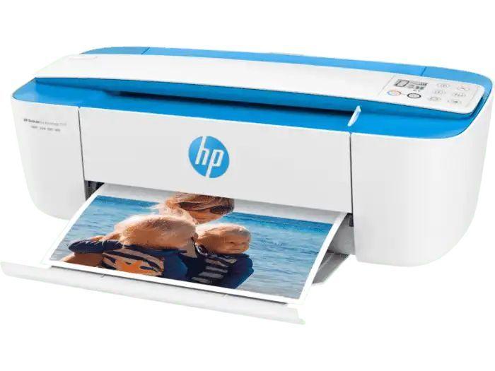 Impresora a color multifunción HP Deskjet Ink Advantage 3775 con wifi blanca y azul 200V - 240V-1
