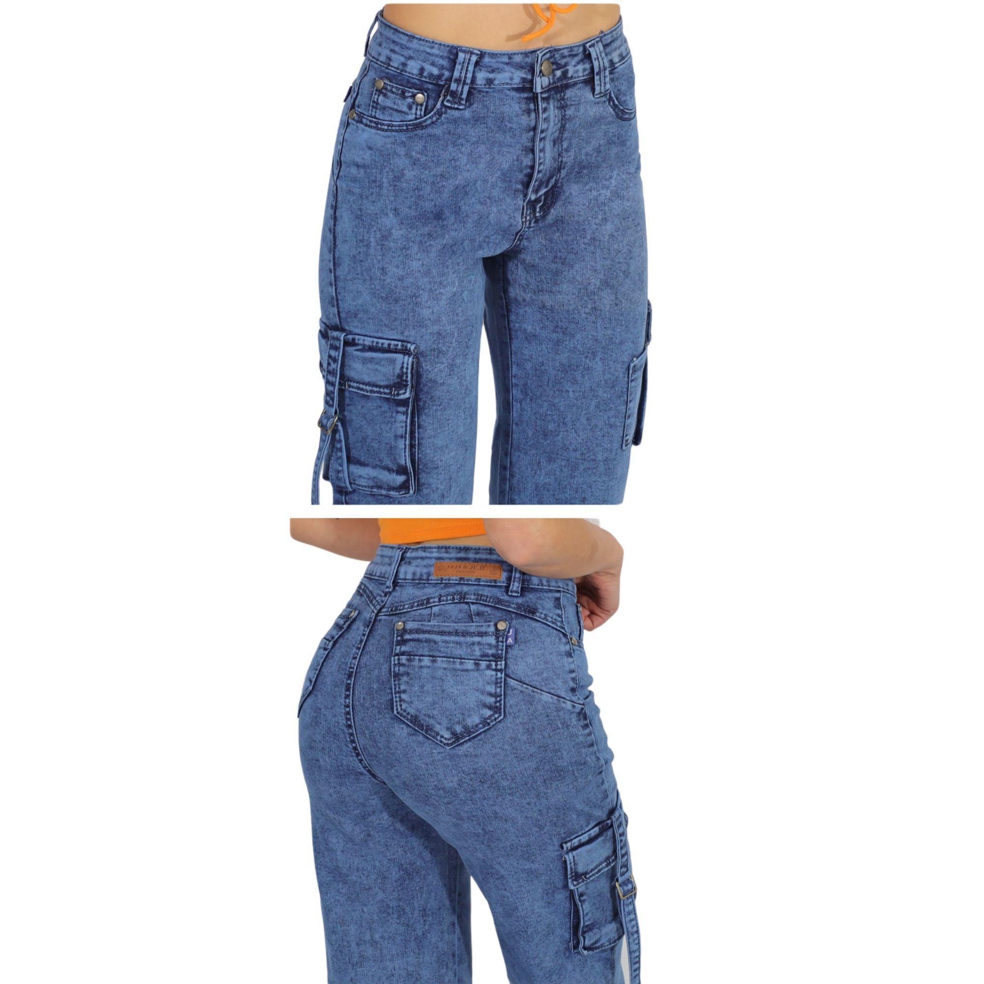 Jeans Cargo Mujer J9056-3