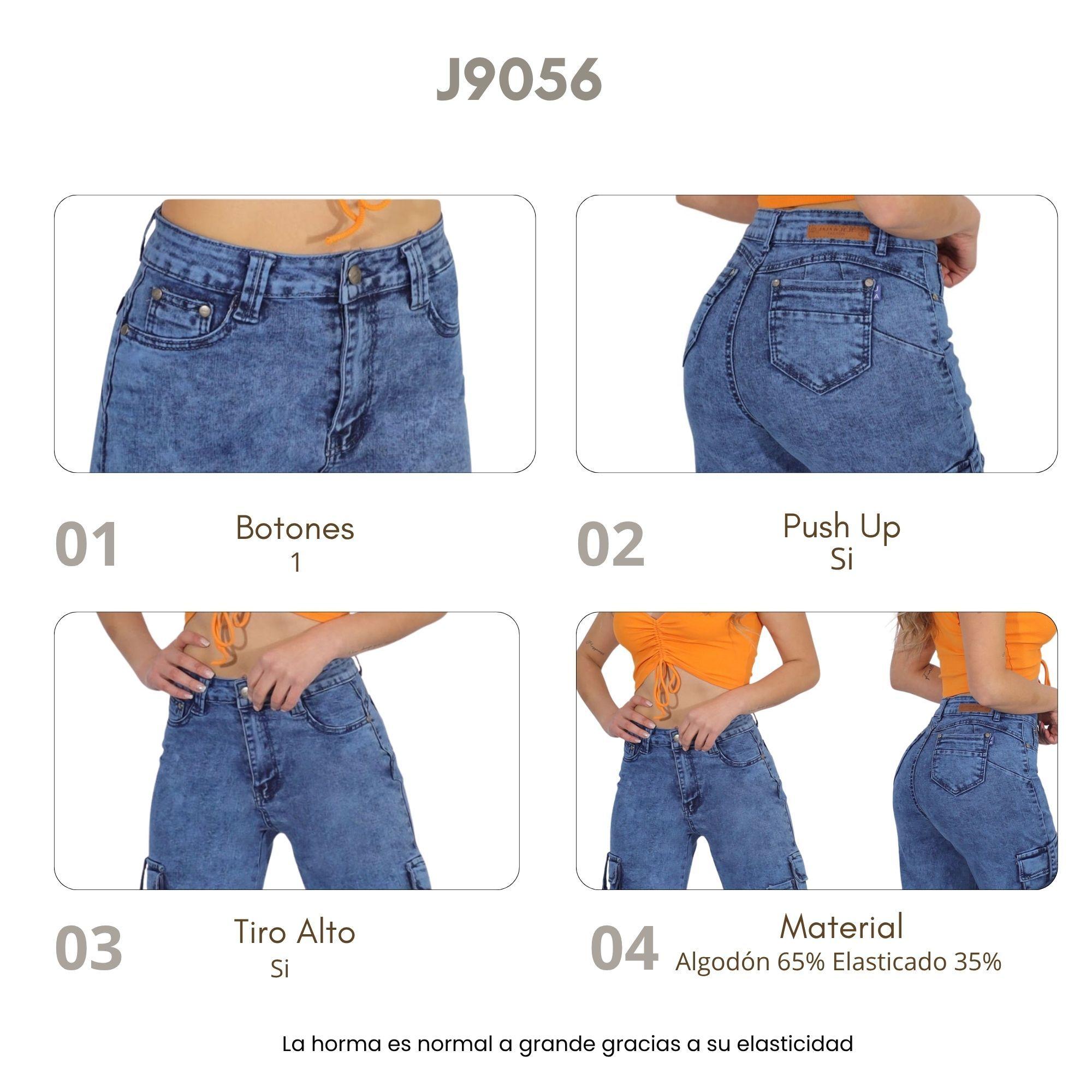 Jeans Cargo Mujer J9056-4